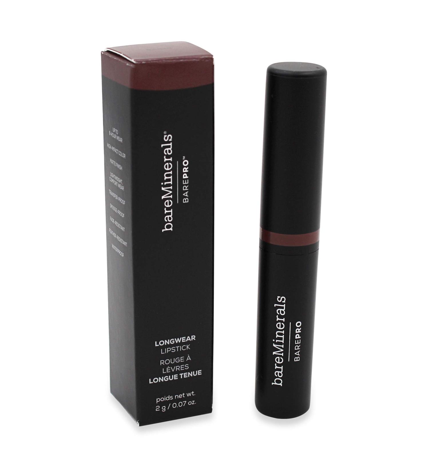 bareMinerals Barepro Longwear Lipstick Raisin 0.07oz - Long Lasting Lip Color - Pack of 1 - Buy Online on GoSupps.com