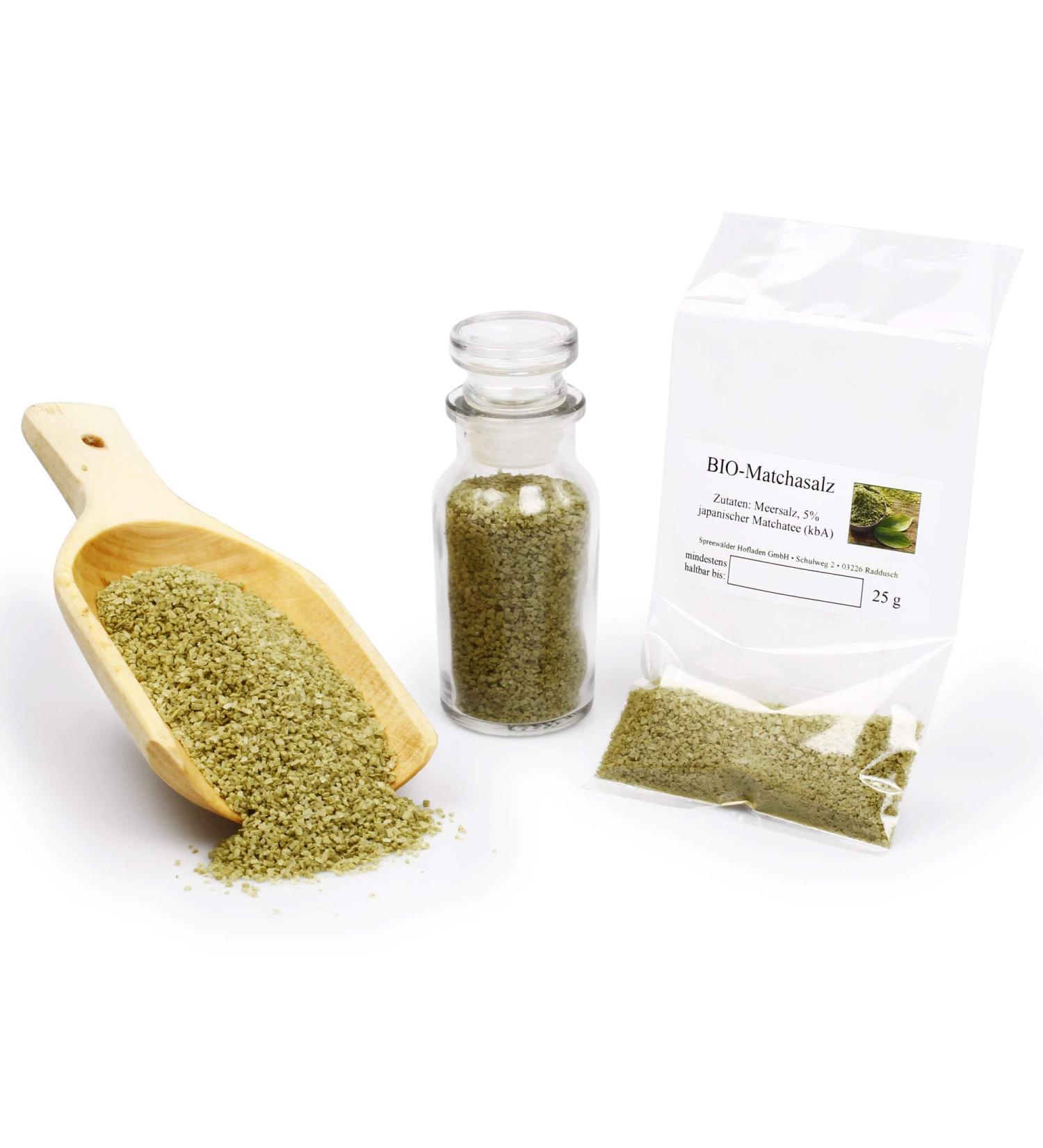  Feine W rze Organic matcha salt with Japanese matcha tea and 5% natural sea salt | Unprocessed additive-free vegan gluten-free | 25g - Buy Online on GoSupps.com