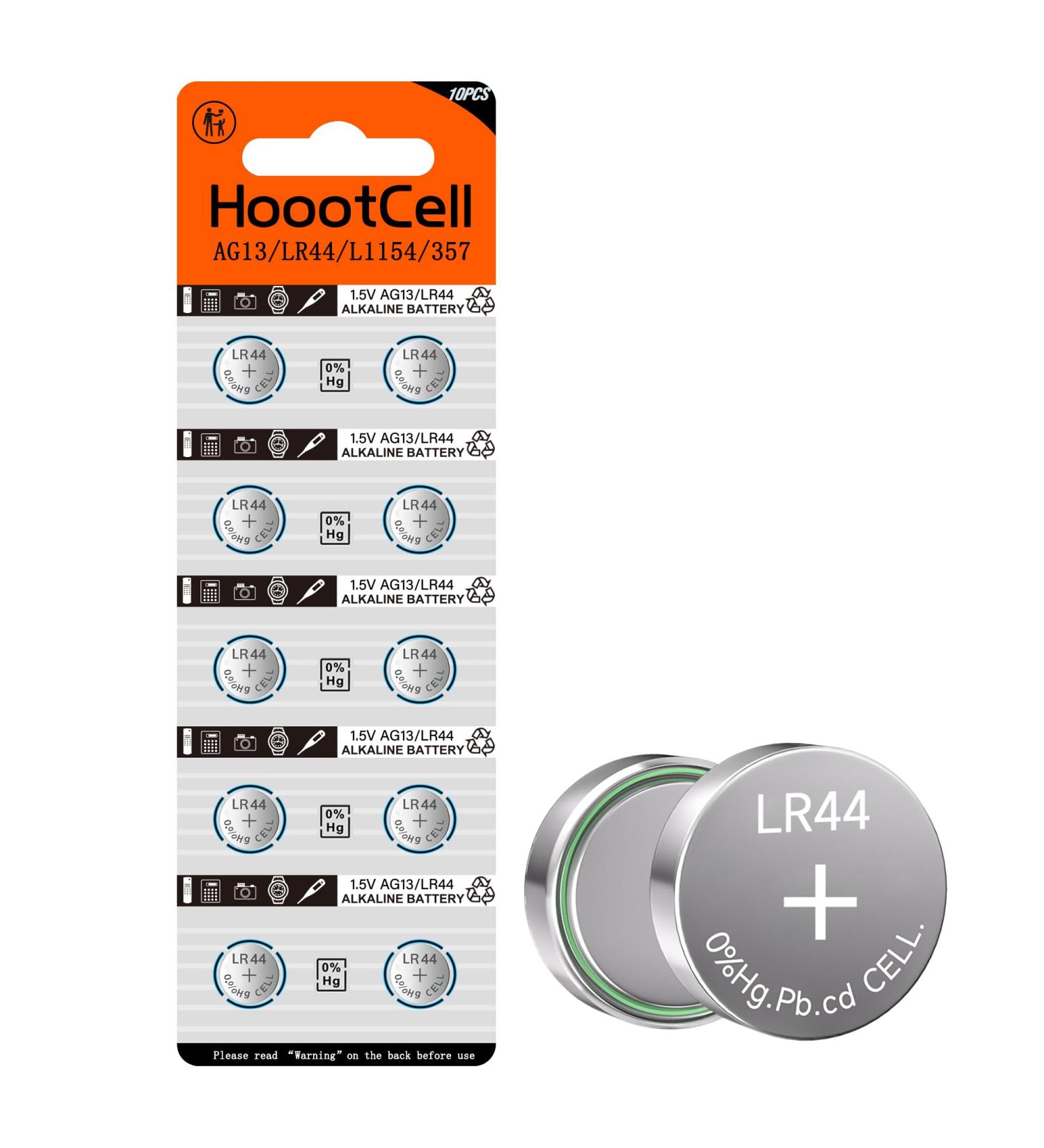 Buy L1154f Batteries - AG13 LR44 SR44 357 303 A76 | Long Lasting 1.5V Alkaline Coin Cell - 10 Pack for International Shipping - Buy Online on GoSupps.com