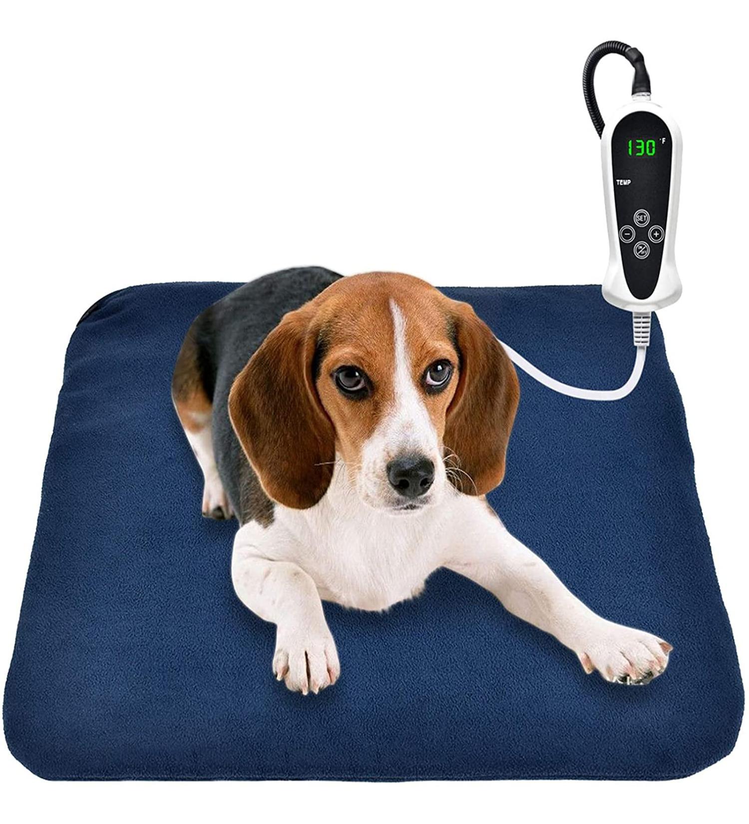 Pet Heating Pad for Dogs & Cats - Electric Indoor Warming Mat with Auto Power Off - 18 x 18 - Buy Online on GoSupps.com