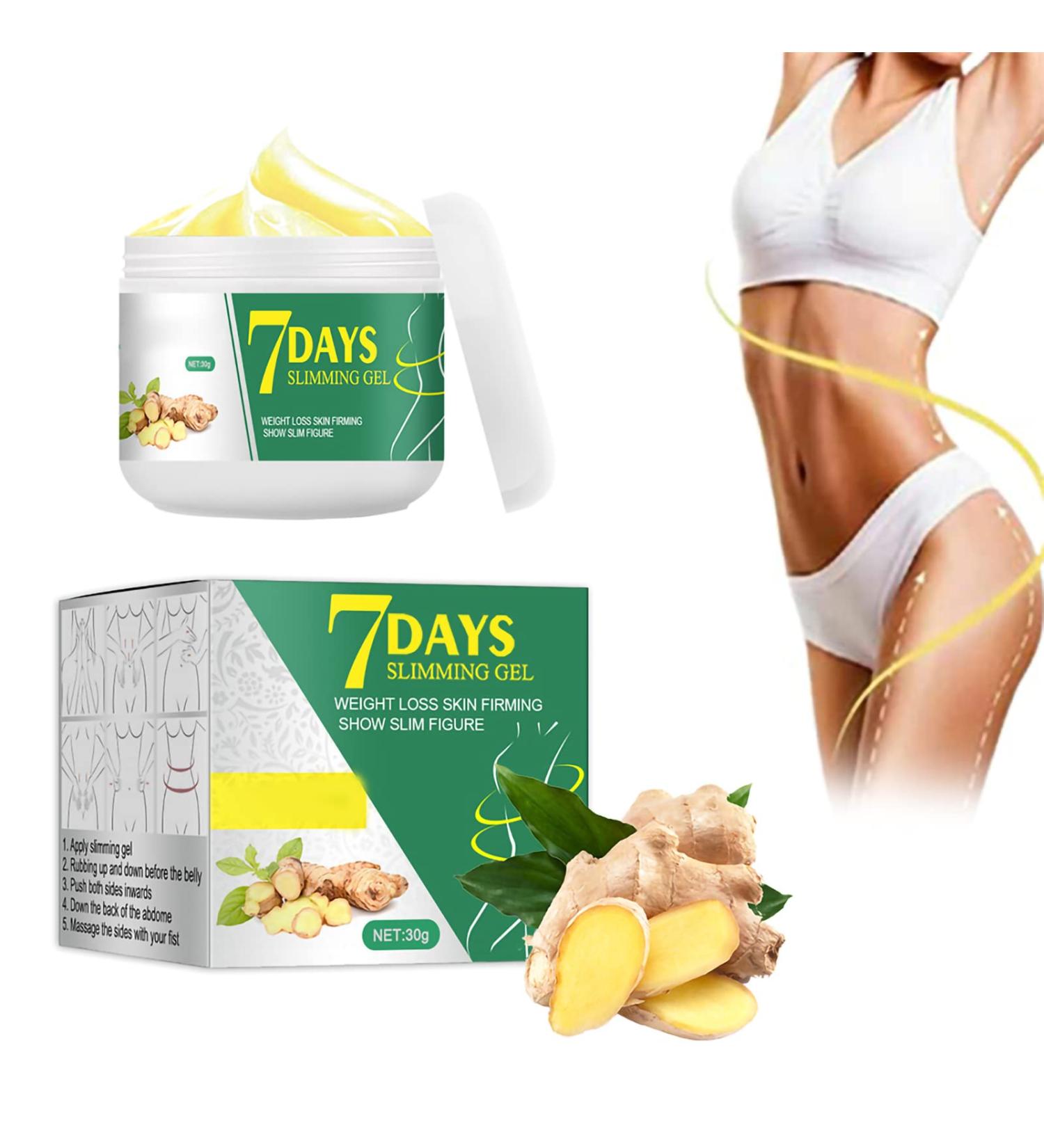 7 Day Ginger Slimming Cream - Fast Fat Burning Cream for Abdomen Thighs & Buttocks | Ideal Gift for Cellulite & Health Care - Buy Online on GoSupps.com