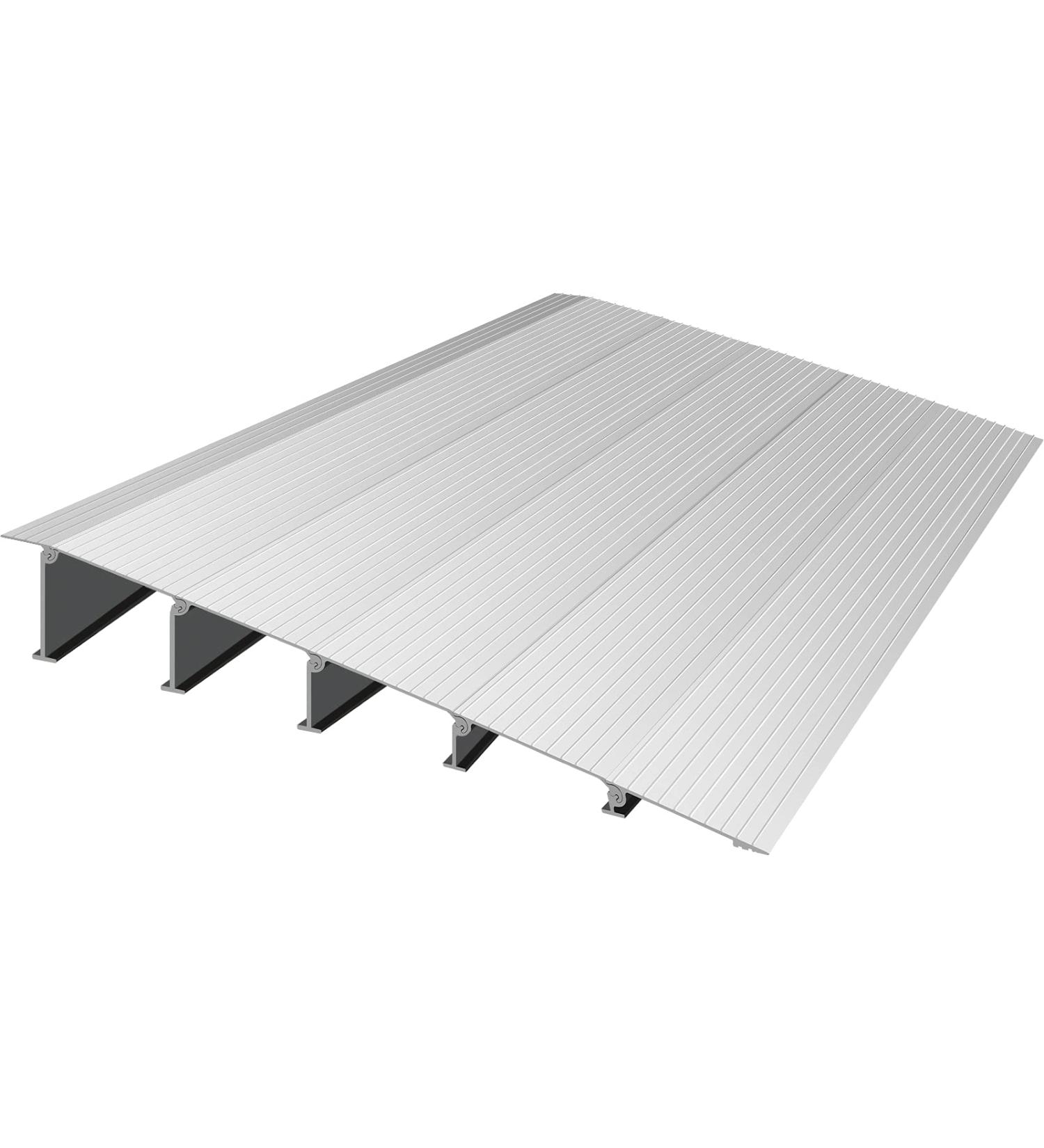 VEVOR 5 Rise Door Threshold Ramp for Wheelchairs - Aluminum, Adjustable, 800 lbs Capacity - Ideal for Doorways, Scooters, Power Chairs - Buy Online on GoSupps.com
