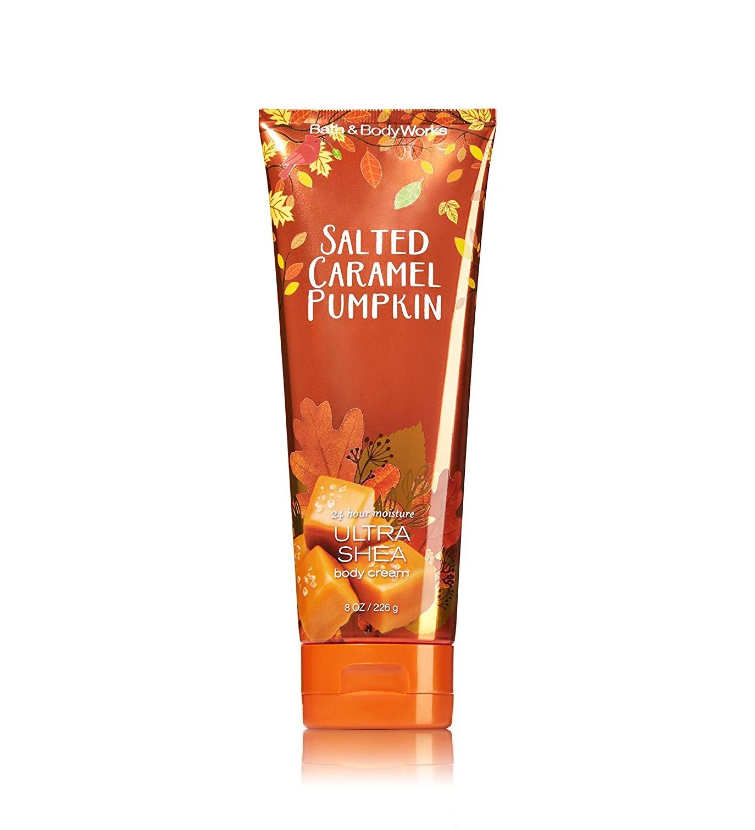 Bath & Body Works SALTED CARAMEL PUMPKIN Ultra Shea Body Cream 8 oz
