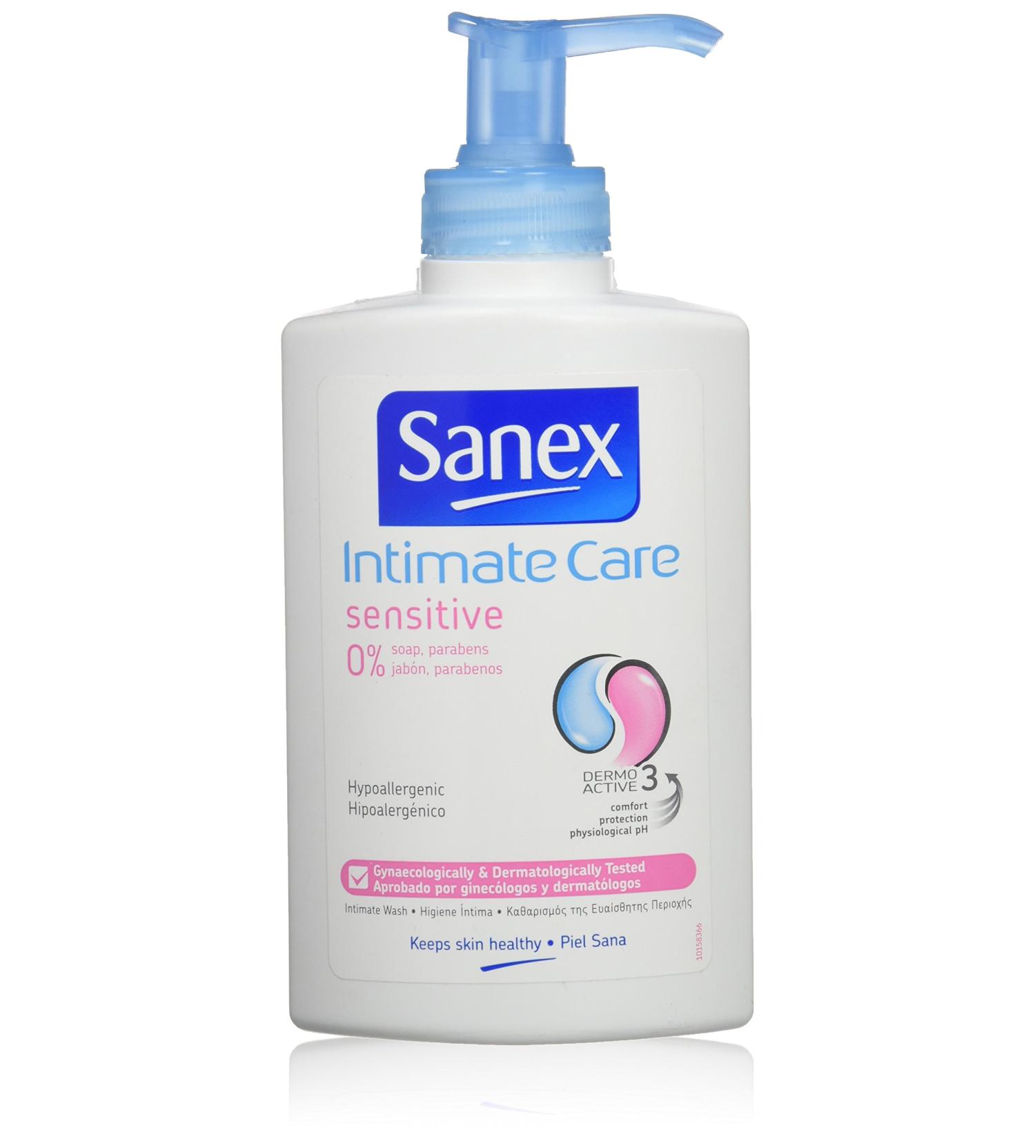 Sanex Intimate Care Zero Sensitive Gel | Gentle & Soothing Formula for All Skin Types - Buy Online Worldwide - Buy Online on GoSupps.com