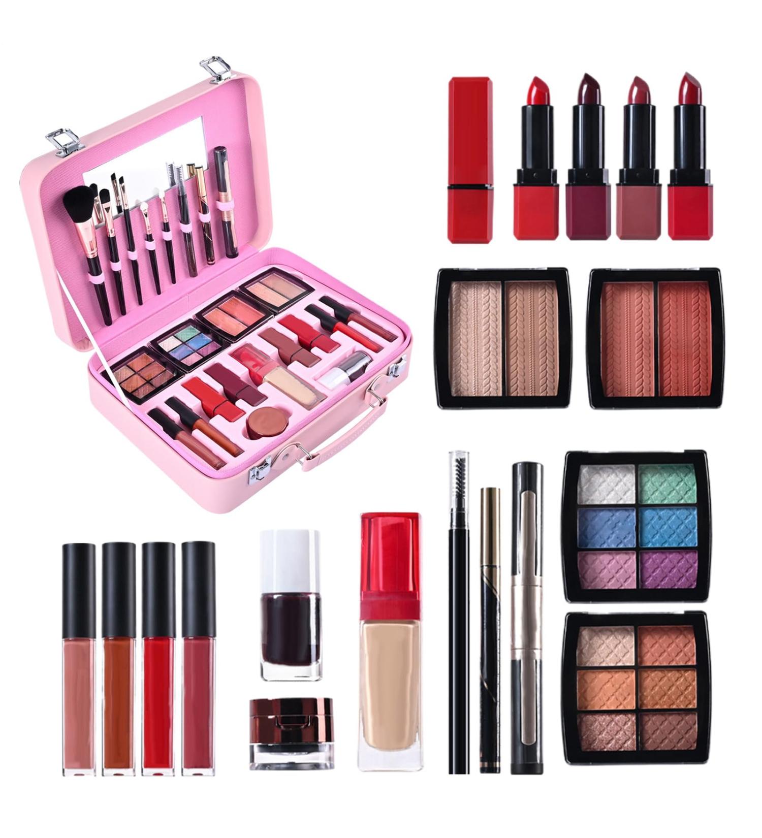 Sollee Trousse De Maquillage Pour Femmes | Rouge L vres Imperm able Cosm tique - Trousse De Maquillage Pour D butants Imperm able Et | Pour D guisement Adolescents Femmes M res Grands-M res - Buy Online on GoSupps.com
