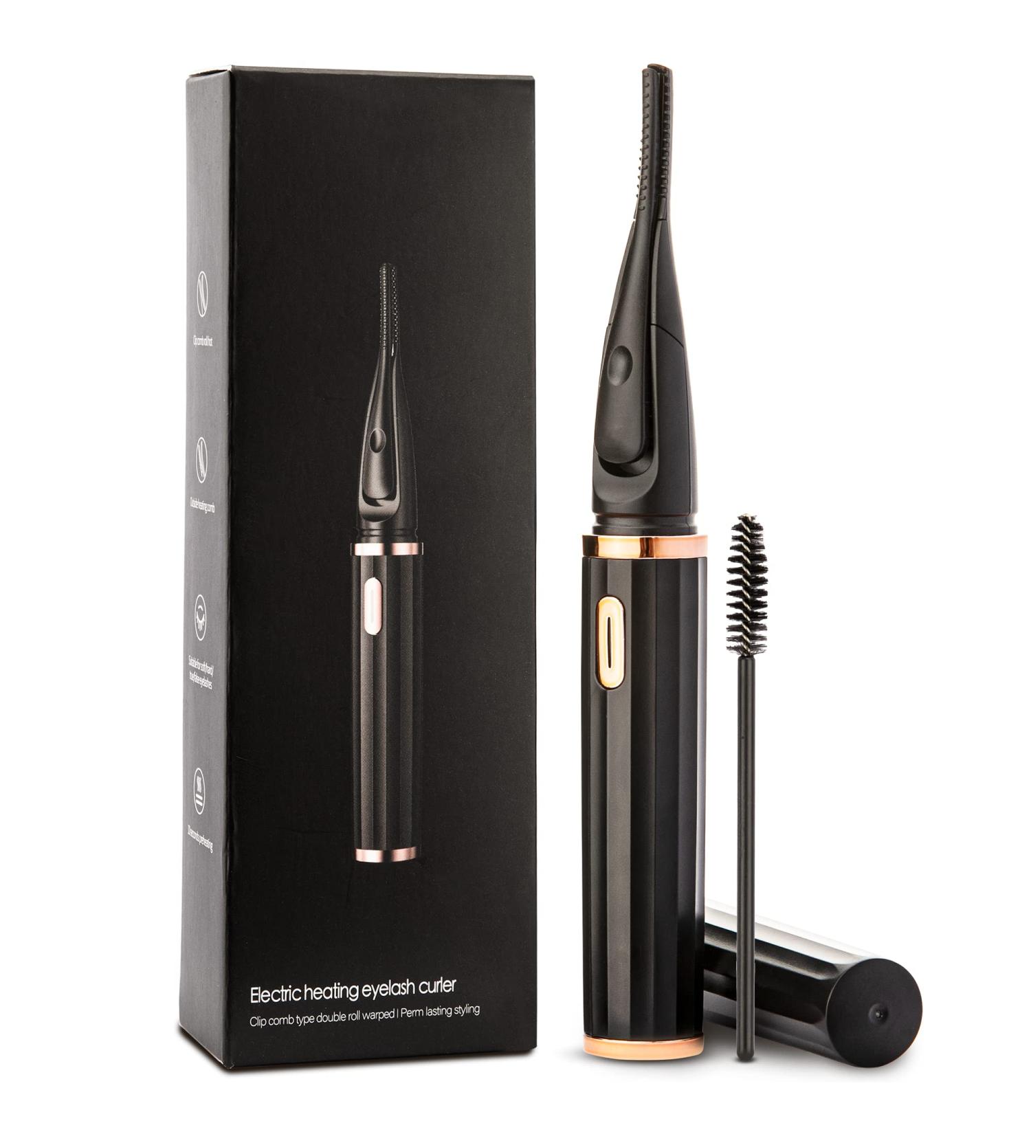 ROSETRA Heated Eyelash Curler - USB Rechargeable, 3 Temperature Settings, Electric Tool for False Lashes - Buy Online on GoSupps.com