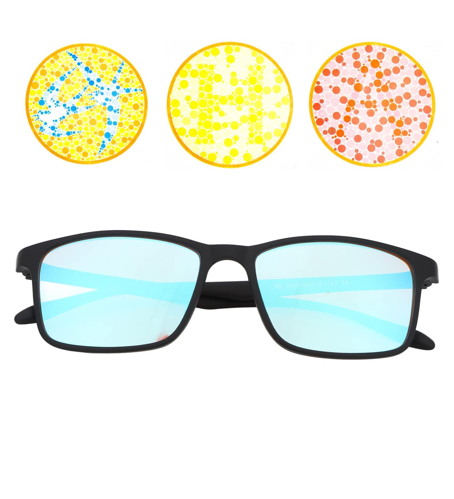 Color Blind Glasses | Fashionable Red-Green Correction | Premium High Contrast for Men & Women - Indoor & Outdoor Use - Buy Online on GoSupps.com