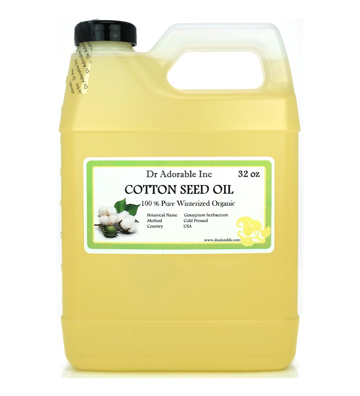 Buy Dr Adorable 32 oz Cottonseed Oil - 100% Pure Natural Organic Cold Pressed for International Shipping - Buy Online on GoSupps.com