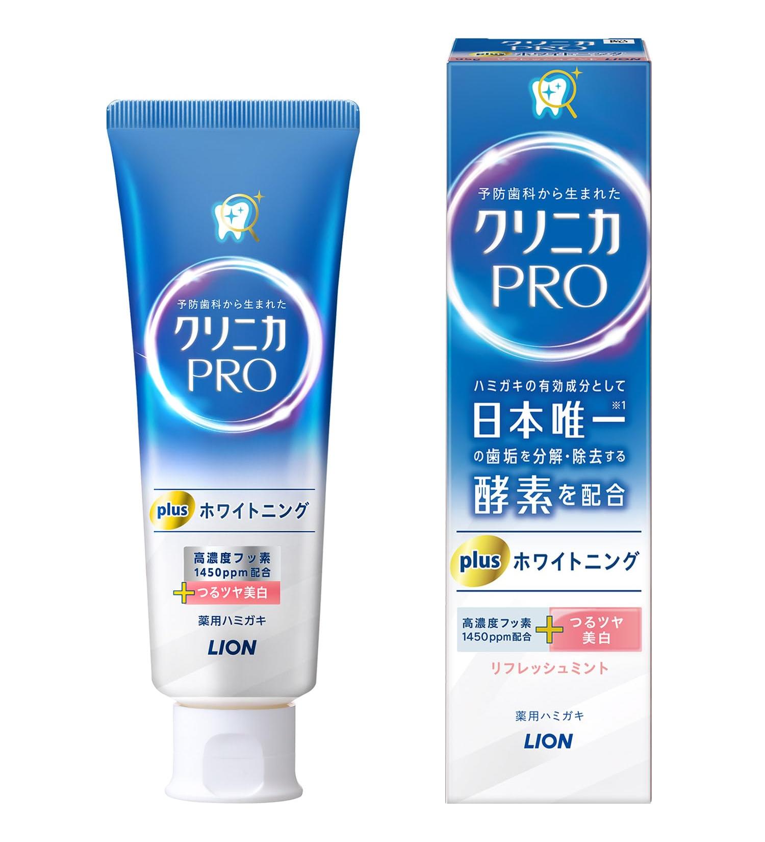 LION Clinica Pro Whitening Dentifrice 95 g Refresh Mint