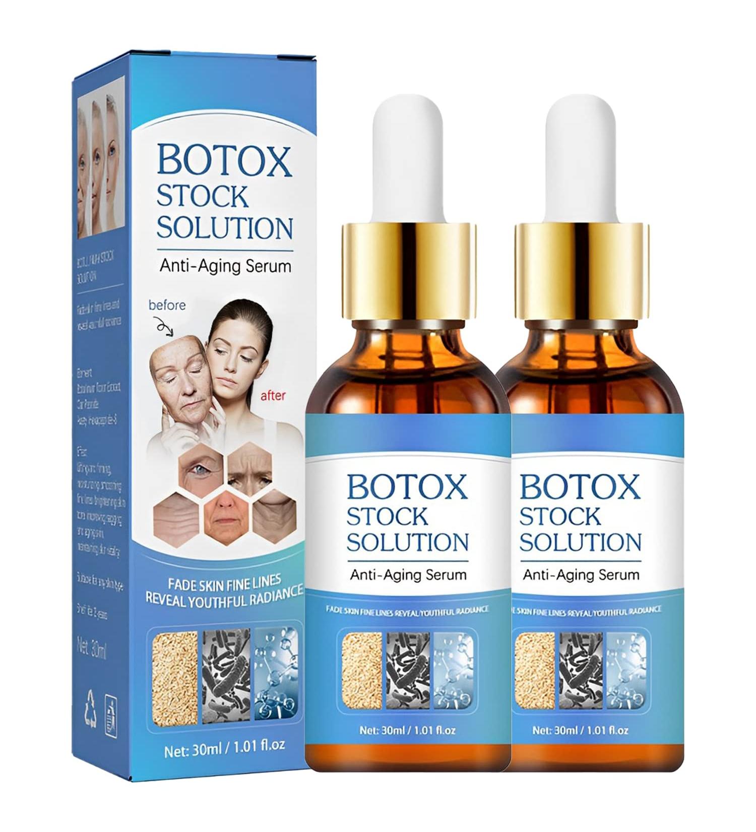 Botox Stock Solution & Anti Aging Serum (2Pcs) - Suitable For All Skin - Buy Online on GoSupps.com