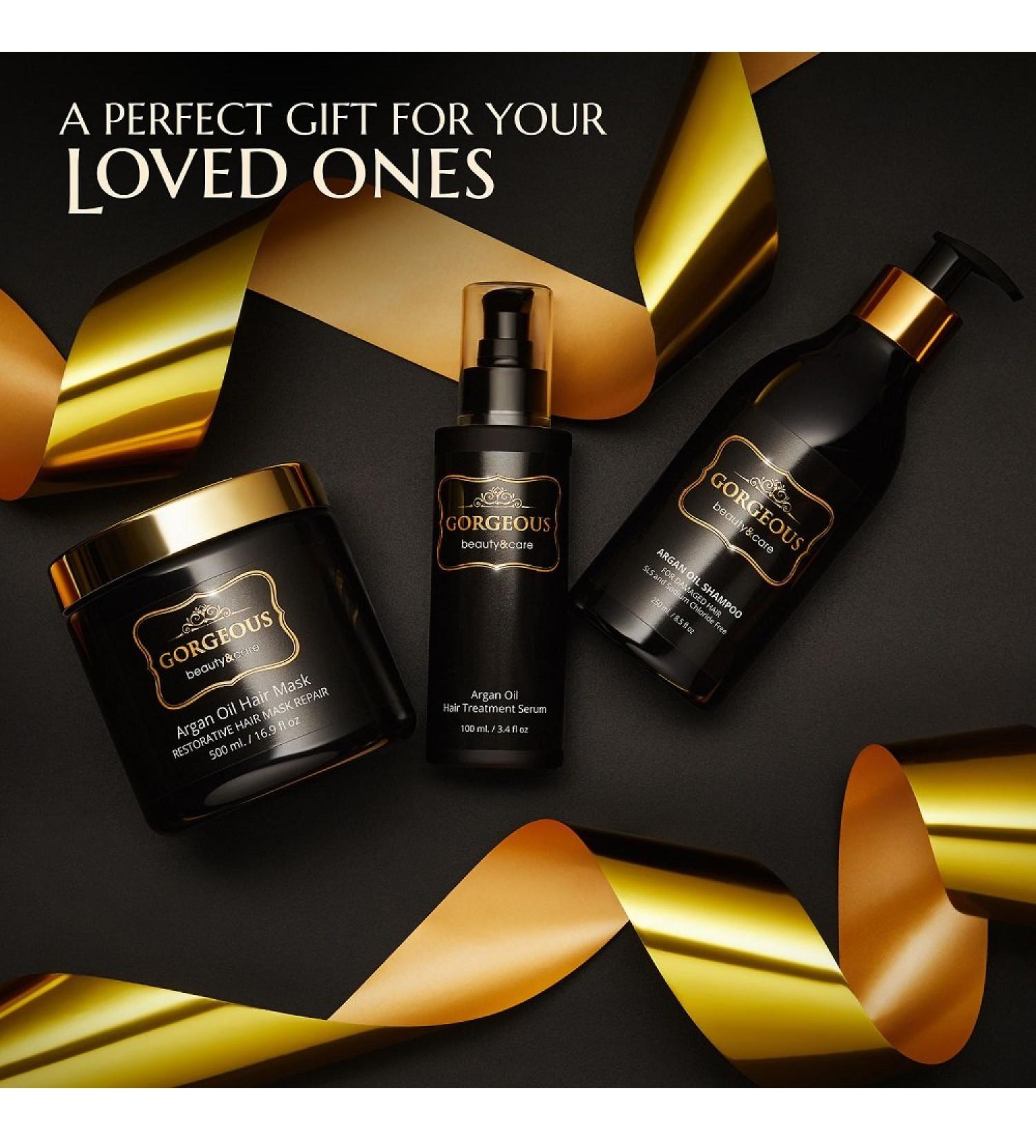 Best hair treatment gift with Argan Oil set Professional Hair care gorgeous new - Buy Online on GoSupps.com