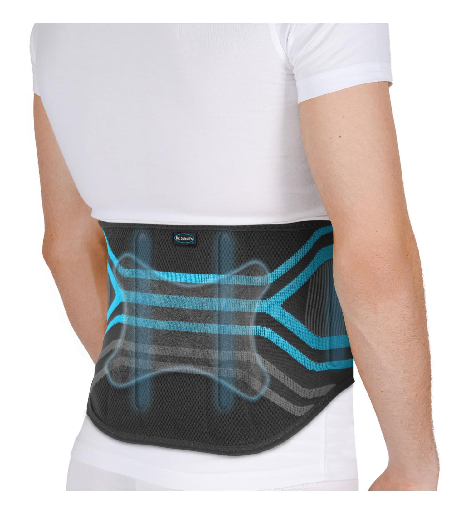 Buy Dr. Scholl s Compression Back Support | Massaging Gel & Lumbar Support | Shock-Absorbing Brace (Size S/M) - International Shipping Available - Buy Online on GoSupps.com
