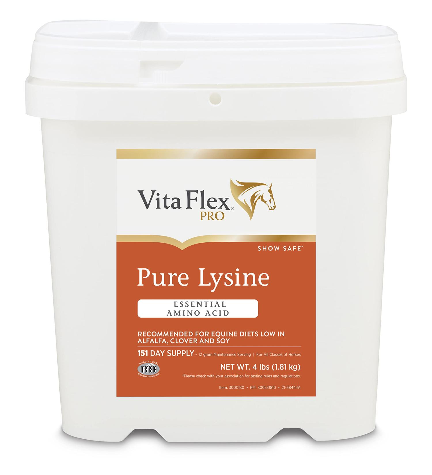 Vita Flex Pure Lysine 4 lbs - 151 Day Supply | Essential Amino Acid - Buy Online on GoSupps.com