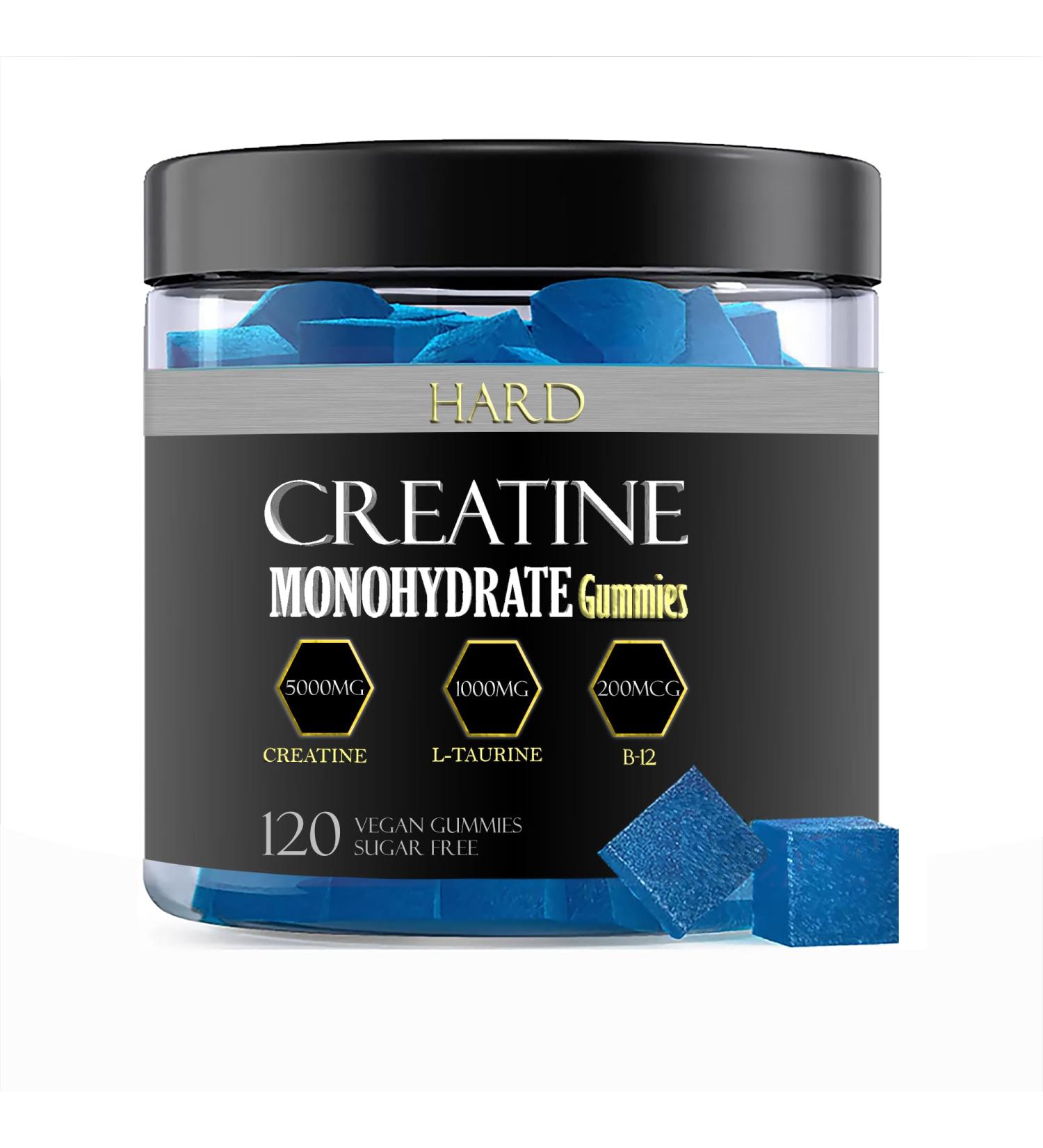 Creatine Monohydrate Gummies - Sugar Free Vegan Creatine Chews for Muscle Growth | Preworkout Creatine for Men & Women - Buy Online on GoSupps.com