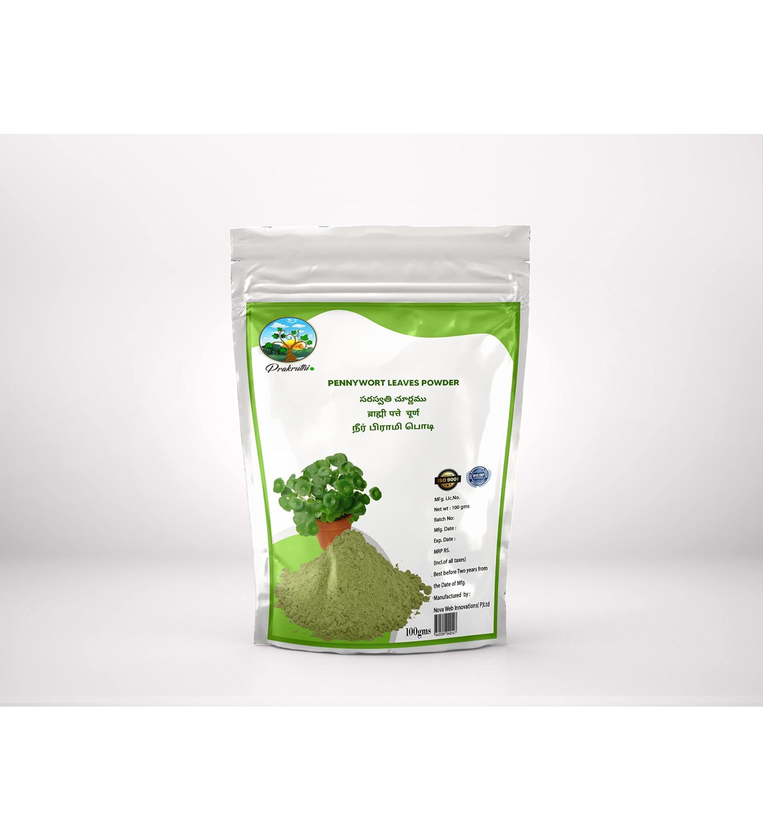 Prakruthi Pennywort Leaves Powder 100G