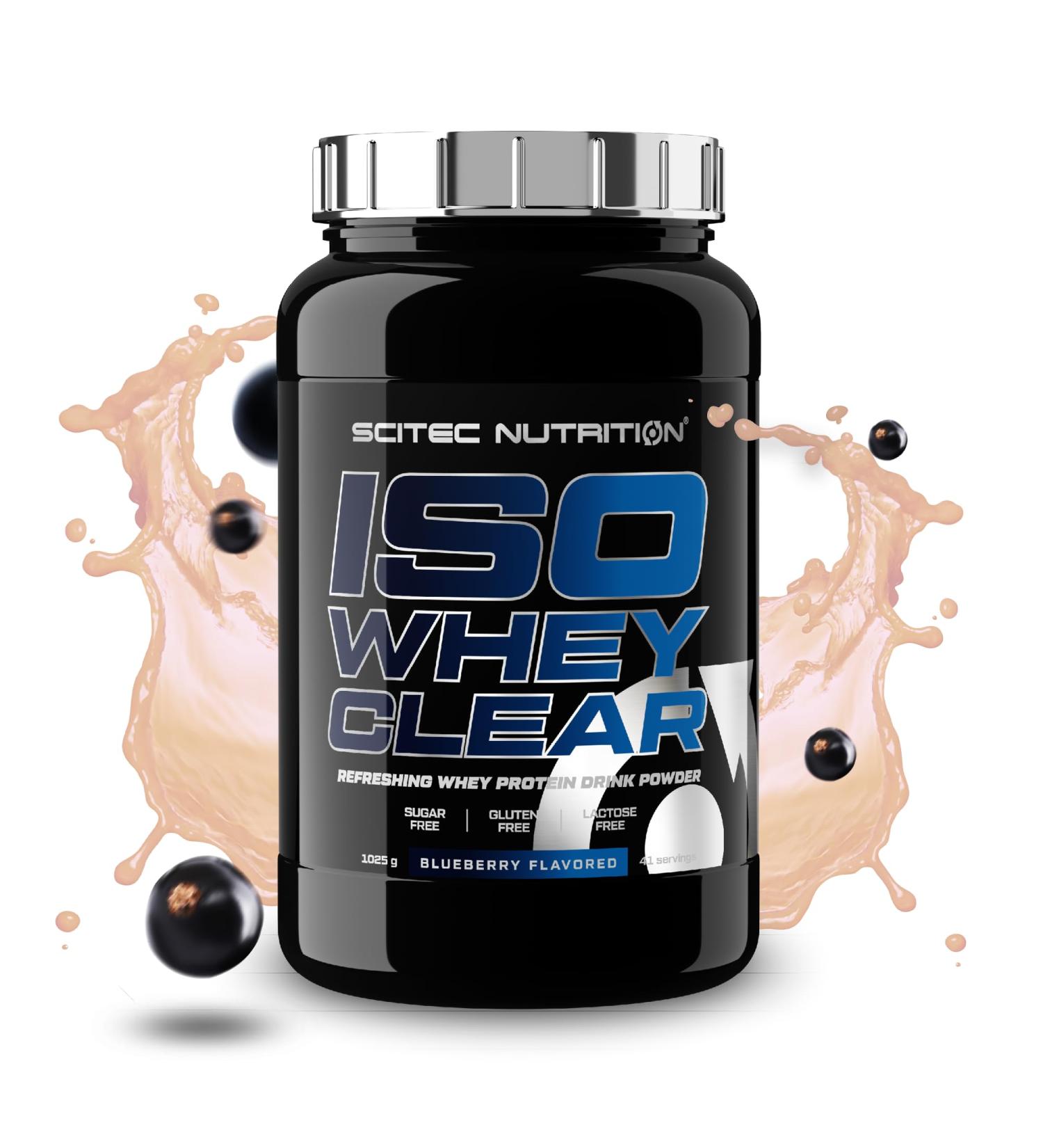 Scitec Nutrition Iso Whey Clear Refreshing Protein Drink Sugar Free Lactose Free Gluten Free Palm Oil Free 1025 g Blueberries - Buy Online on GoSupps.com