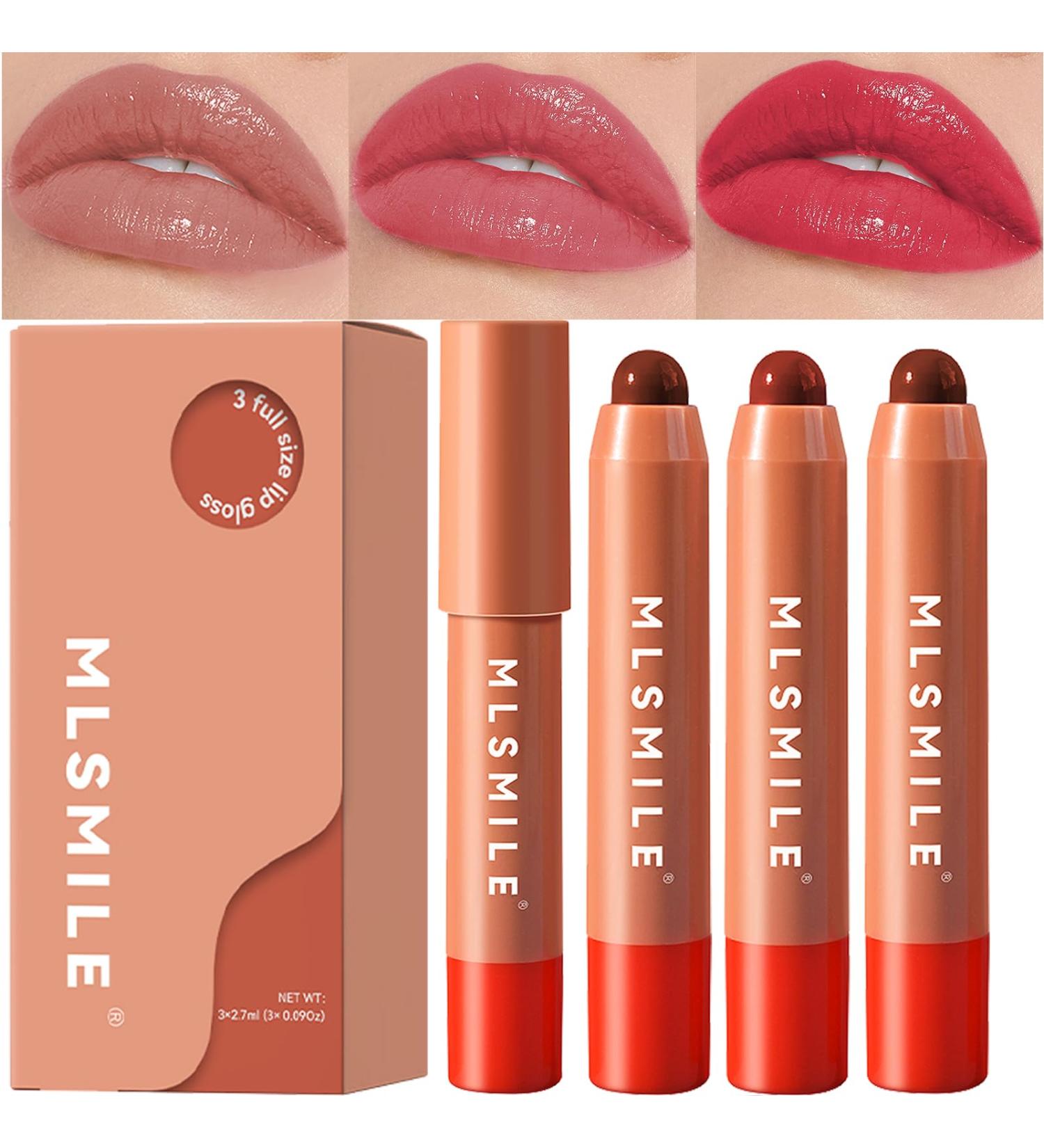 Hydrating Color Lip Balm 3PC Tinted Lip Balm Moisturizing Lipsticks for Women Long Lasting Lip Balms for Lip Skin Care and Lip Treatment Long-Lasting Moisturising Nutritious Cream Set A - Buy Online on GoSupps.com