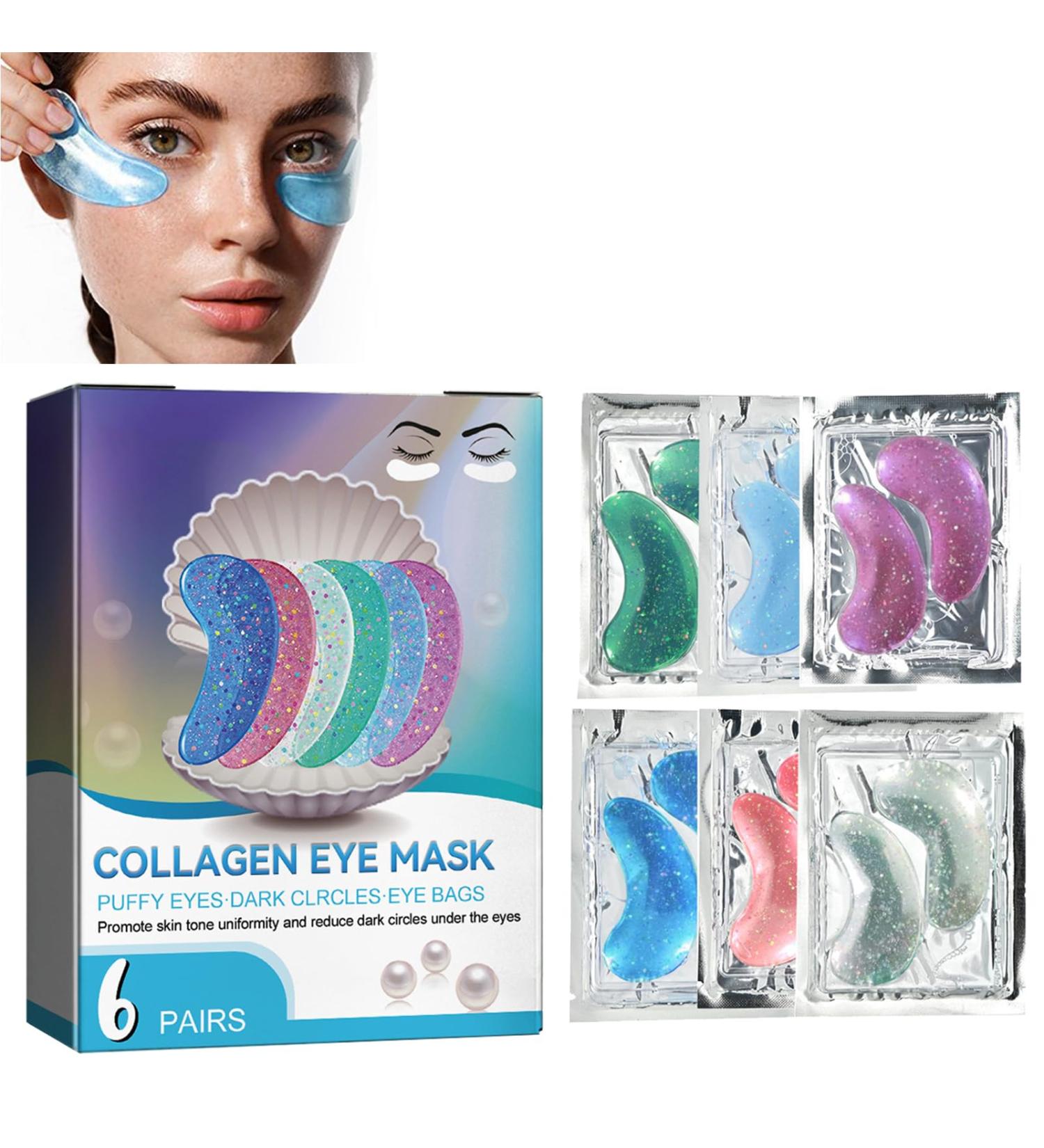 Eye Gels with Natural Marine Collagen & Hyaluronic Pearl Eye Masks for Puffy Eyes Eye Gel Pads for Puffy Eyes Anti Aging Eye Bags for Women Under Eye Patches Fine Lines Eye Bags Puffiness - Buy Online on GoSupps.com