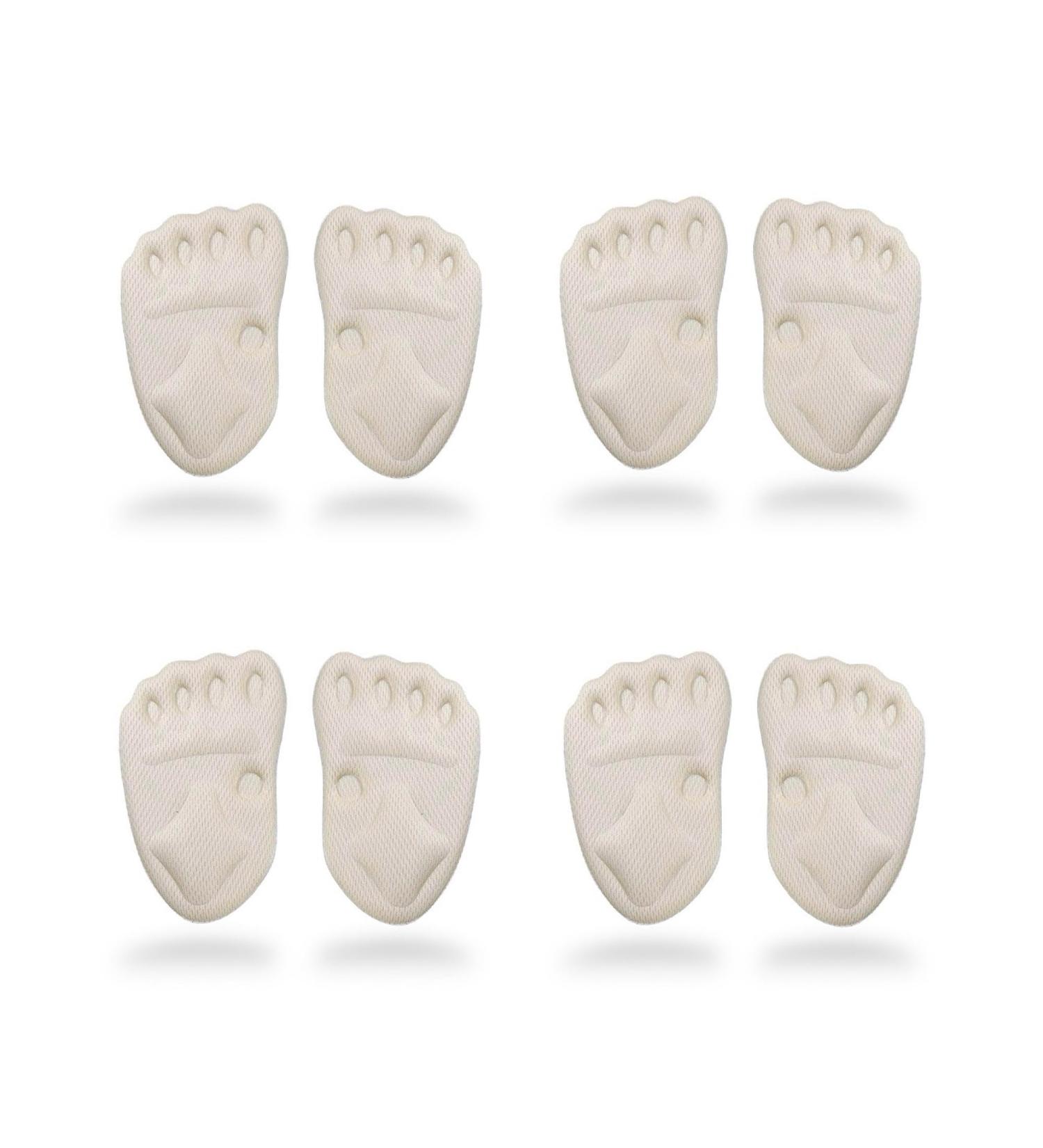 CB 4-Pairs Forefoot Shoe Metatarsal Pads - Ball-of-Foot Cushions for Pain Relief | Comfortable Insoles for Men Women & Kids - Style C-Nude - Buy Online on GoSupps.com