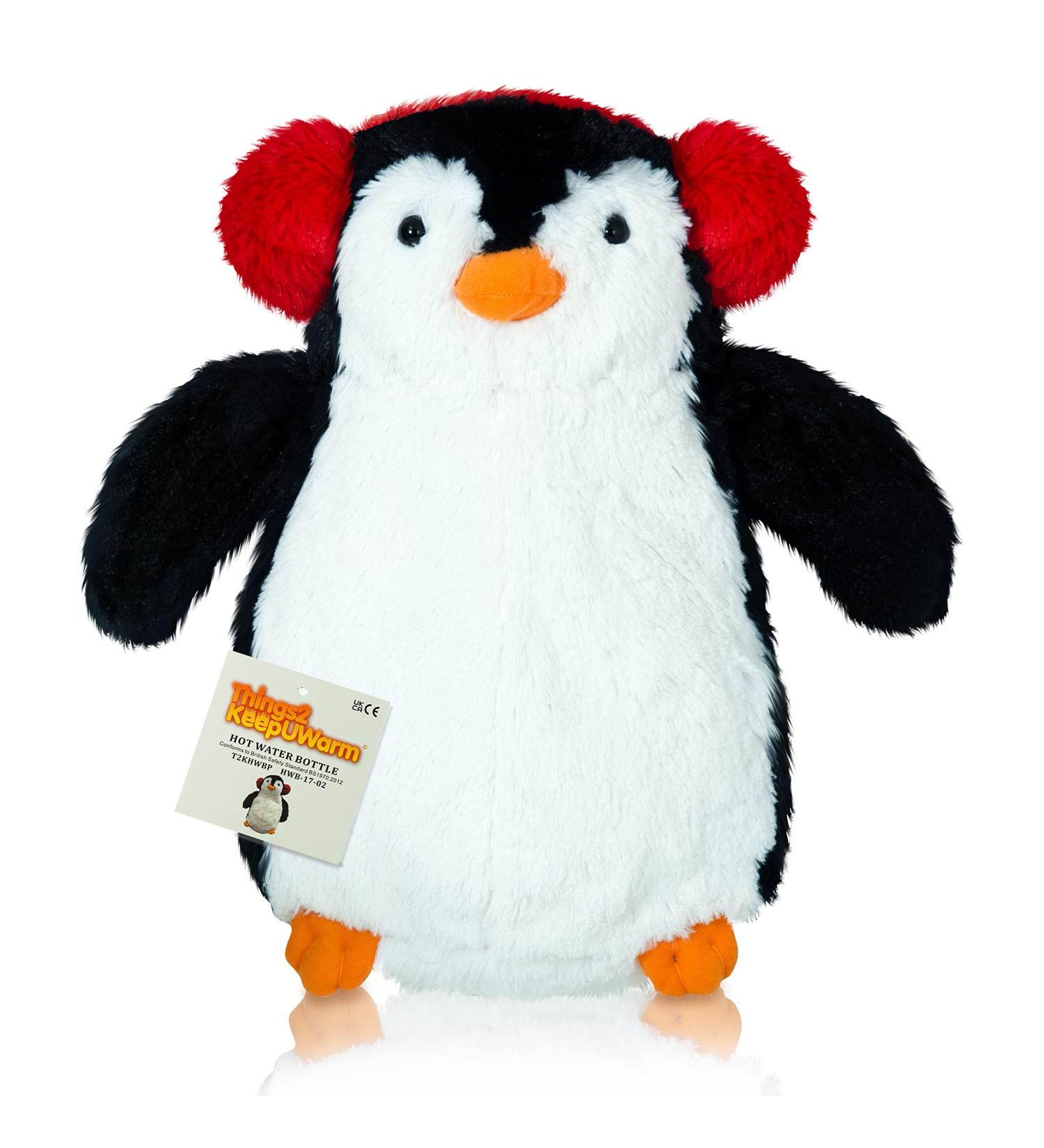 Cute Penguin Plush Hot Water Bottle - Soft and Cuddly Animal Design - Buy Online on GoSupps.com