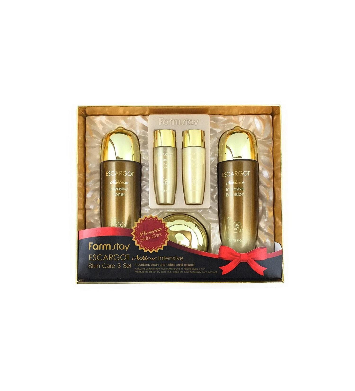 Farm Stay Escargot Noblesse Intensive Skin Care Set - Global Shipping Available | Anti-Aging Hydrating Premium Skincare - Buy Online on GoSupps.com