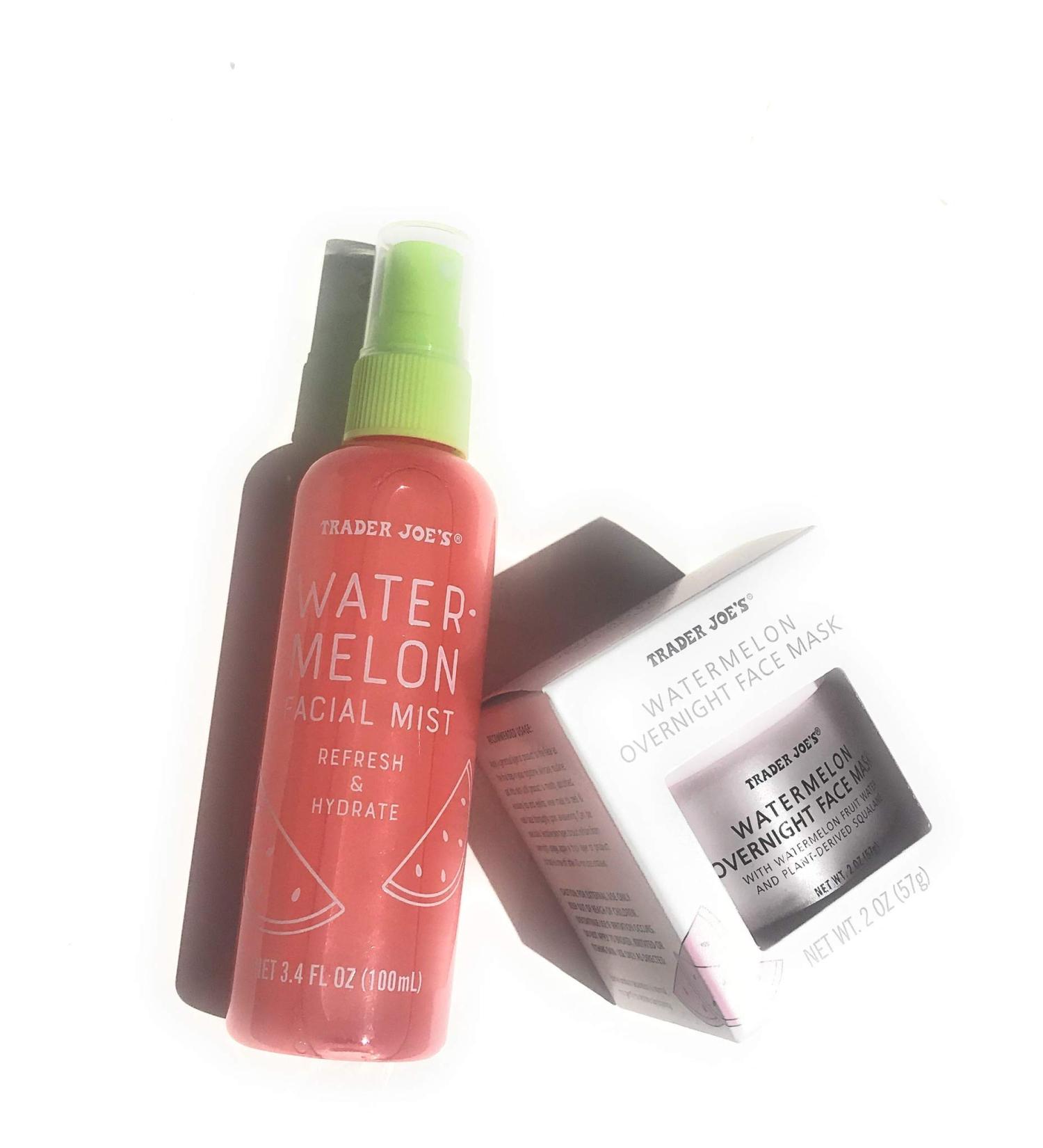 Trader Joe's Watermelon Mask & Facial Mist Set | Refreshing Skincare for Radiant Skin - International Shipping - Buy Online on GoSupps.com