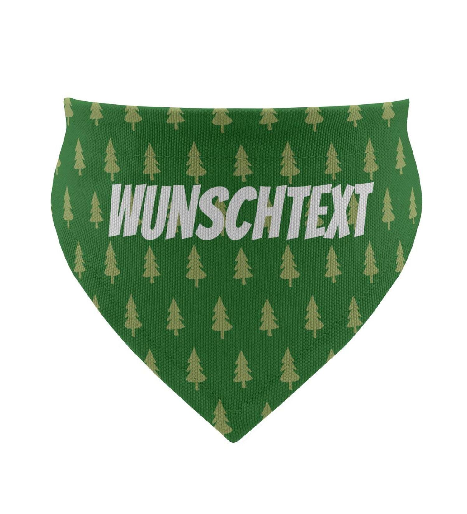 Buy printplanet Dog Scarf with Custom Name - Trees Green Design - Medium Size for Stylish Pets - Buy Online on GoSupps.com