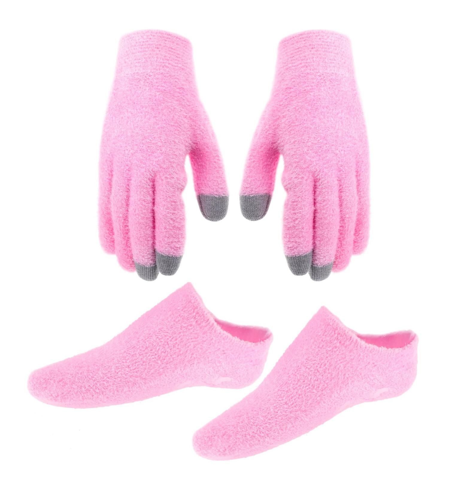PATKAW 1 Set Gloves and Foot Mask Set Socks Women Gloves Mittens Overnight Moisturizing Gloves Moisturizing Hand Gloves Soft Moisturizing Gloves Touch Screen Pink Hand Mask Fabric Miss - Buy Online on GoSupps.com