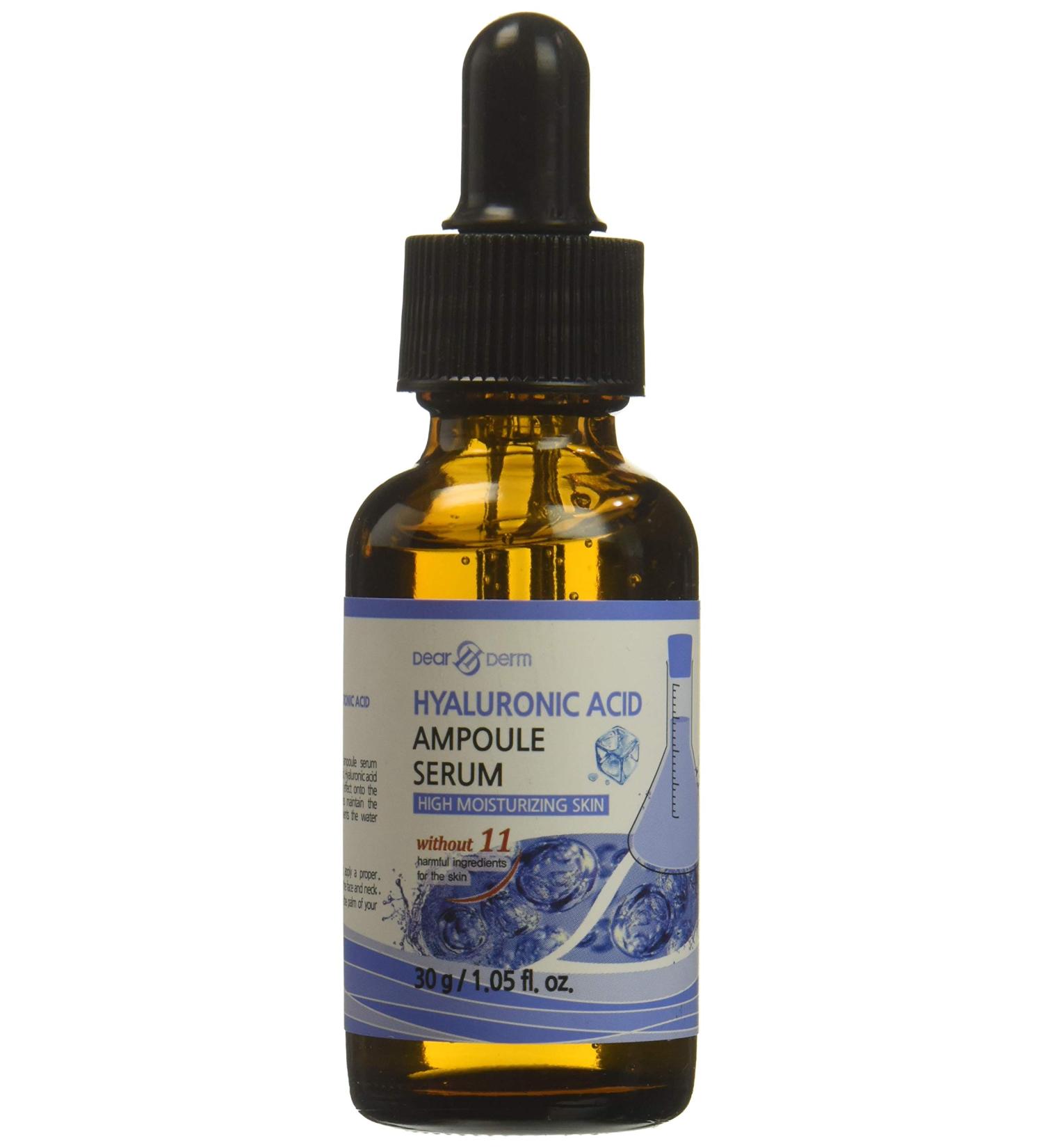 Dearderm Hyaluronic Acid Intense Solution Ampoule Serum 1.05 Fluid Ounce