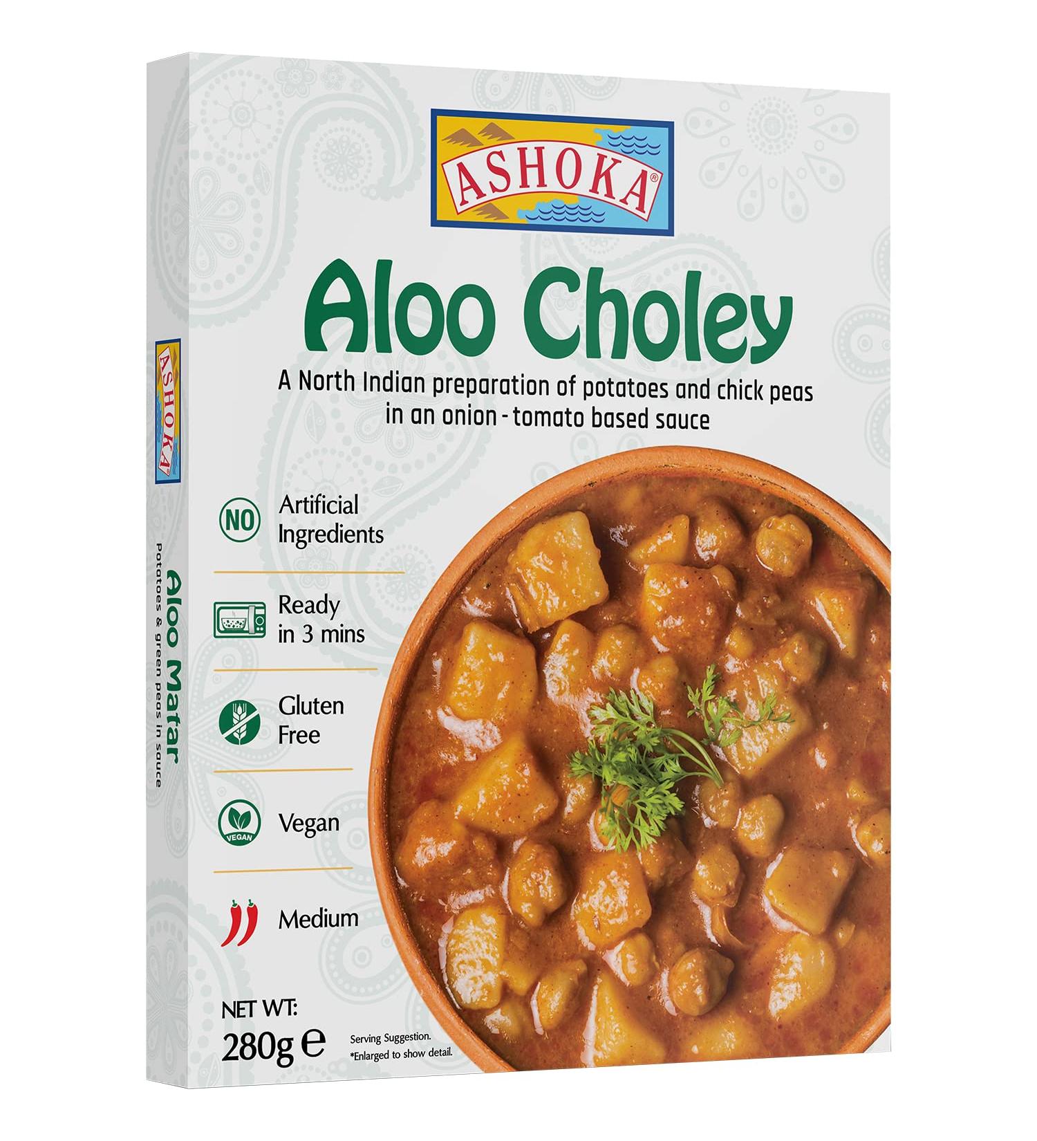 Buy ASHOKA Instant Aloo Choley - 280g | Authentic Indian Flavor Delivered Worldwide - Buy Online on GoSupps.com