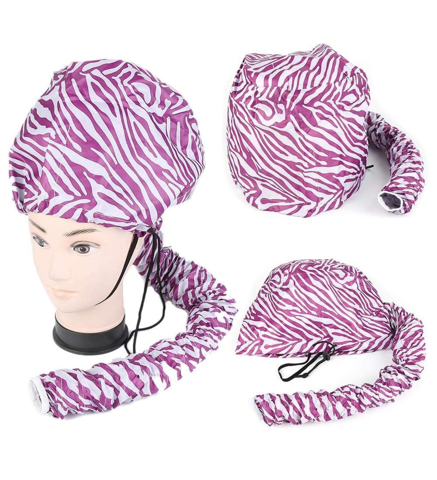 Locsanity Dreadlock Bonnet Dryer Attachment - Quick Drying Cap, Black/Purple (Purple Animal) - Buy Online on GoSupps.com
