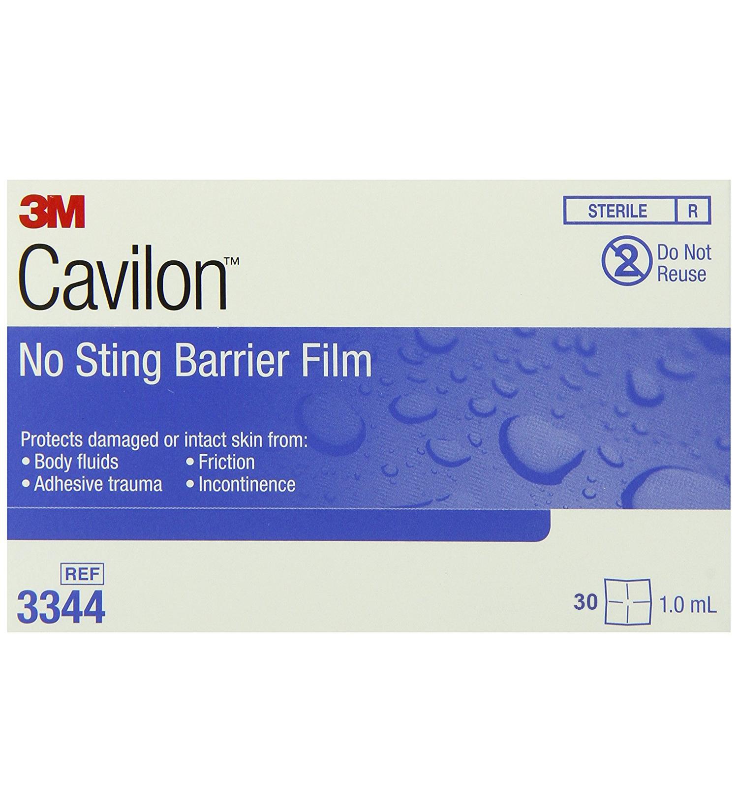 Cavilon No Sting Barrier Film, Wipe, No Alcohol, Sterile, 3344 - Box of 30