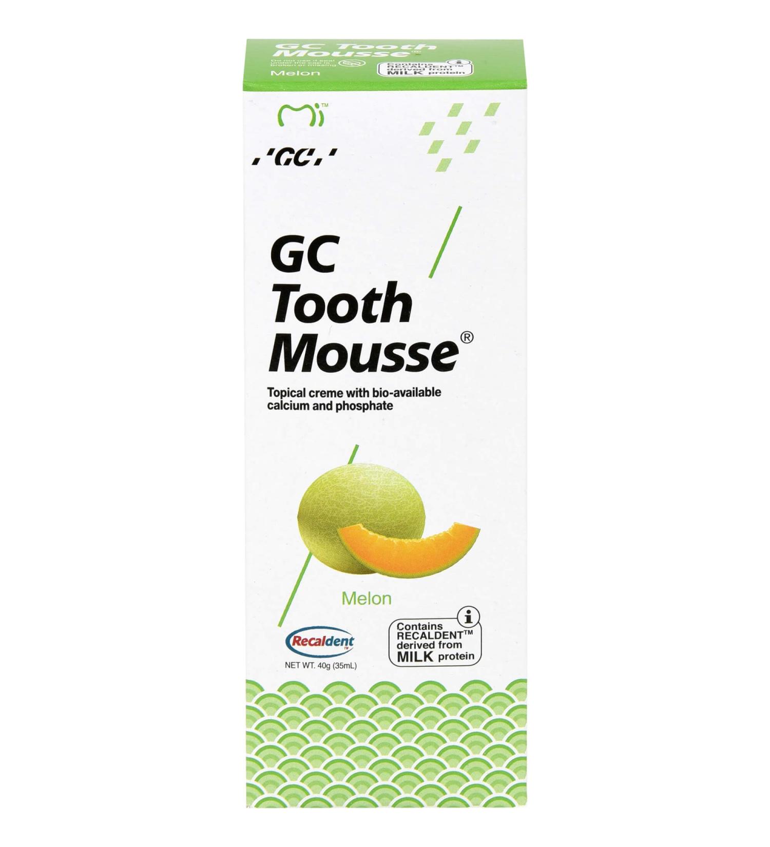 GC Tooth Mousse Melon 40g - Buy Online | Best Price & Fast International Shipping - Buy Online on GoSupps.com