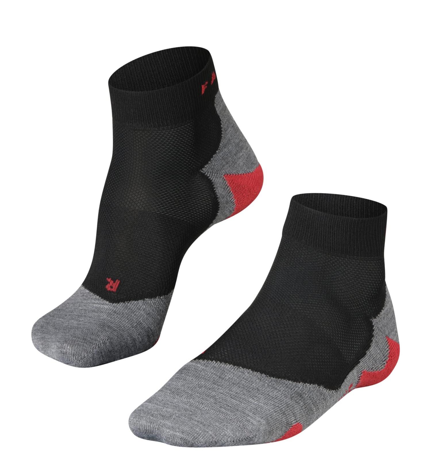 Falke Men RU5 Short Running Socks - Ultra-Light Cooling Vegan Rapid-Drying & Breathable - Size 44 Black (3010) | Premium Jogging & Sports Gear - Buy Online on GoSupps.com