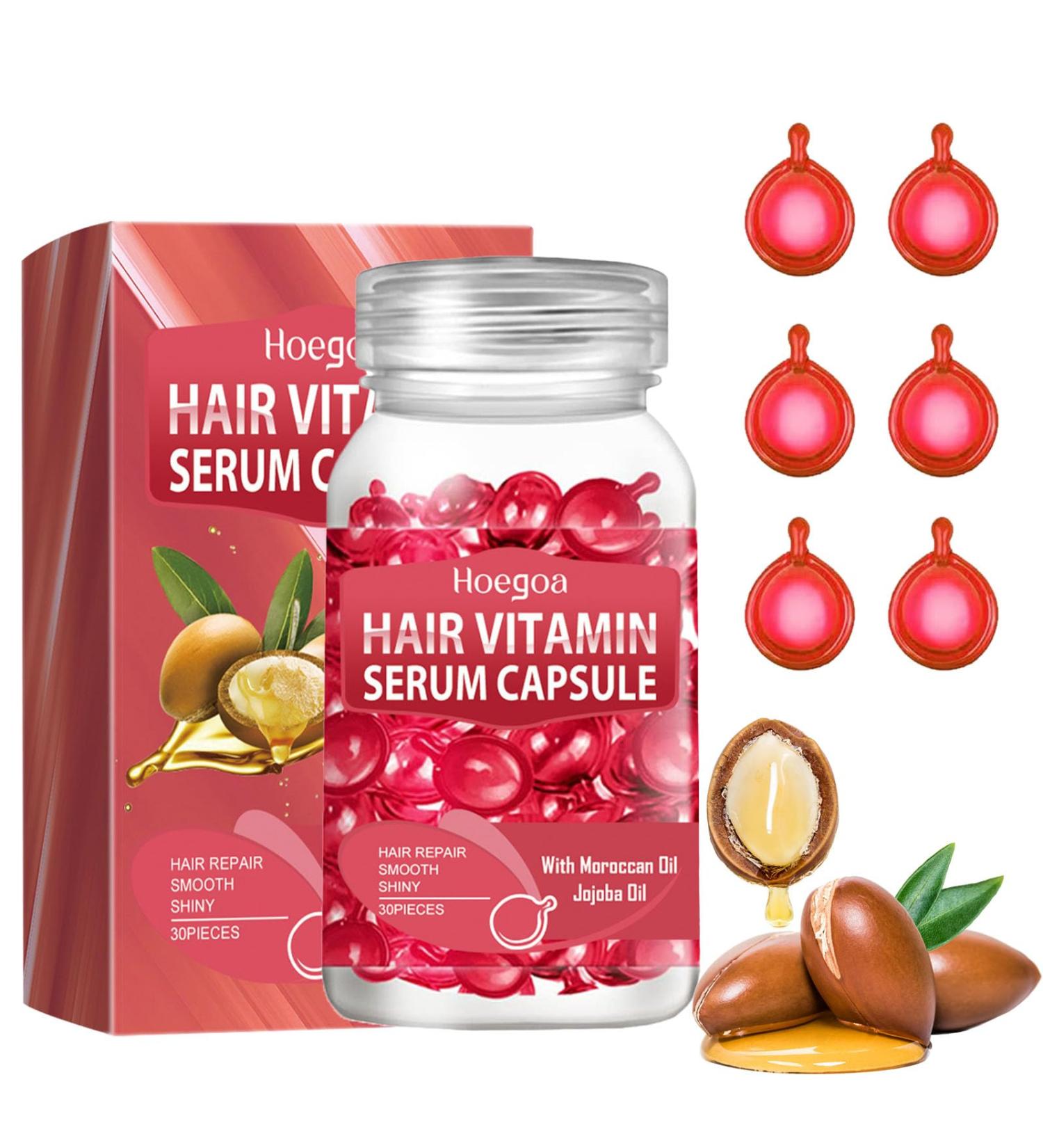 Nadiaen Bali Secret Hair Vitamin 30 Capsules Hair Vitamins Oil Capsules Leave-in Hair Vitamin Serum Capsule Hair Vitamins Oil Prevent Hair Loss and Enhance Shine for Dry Damage Hair - Buy Online on GoSupps.com