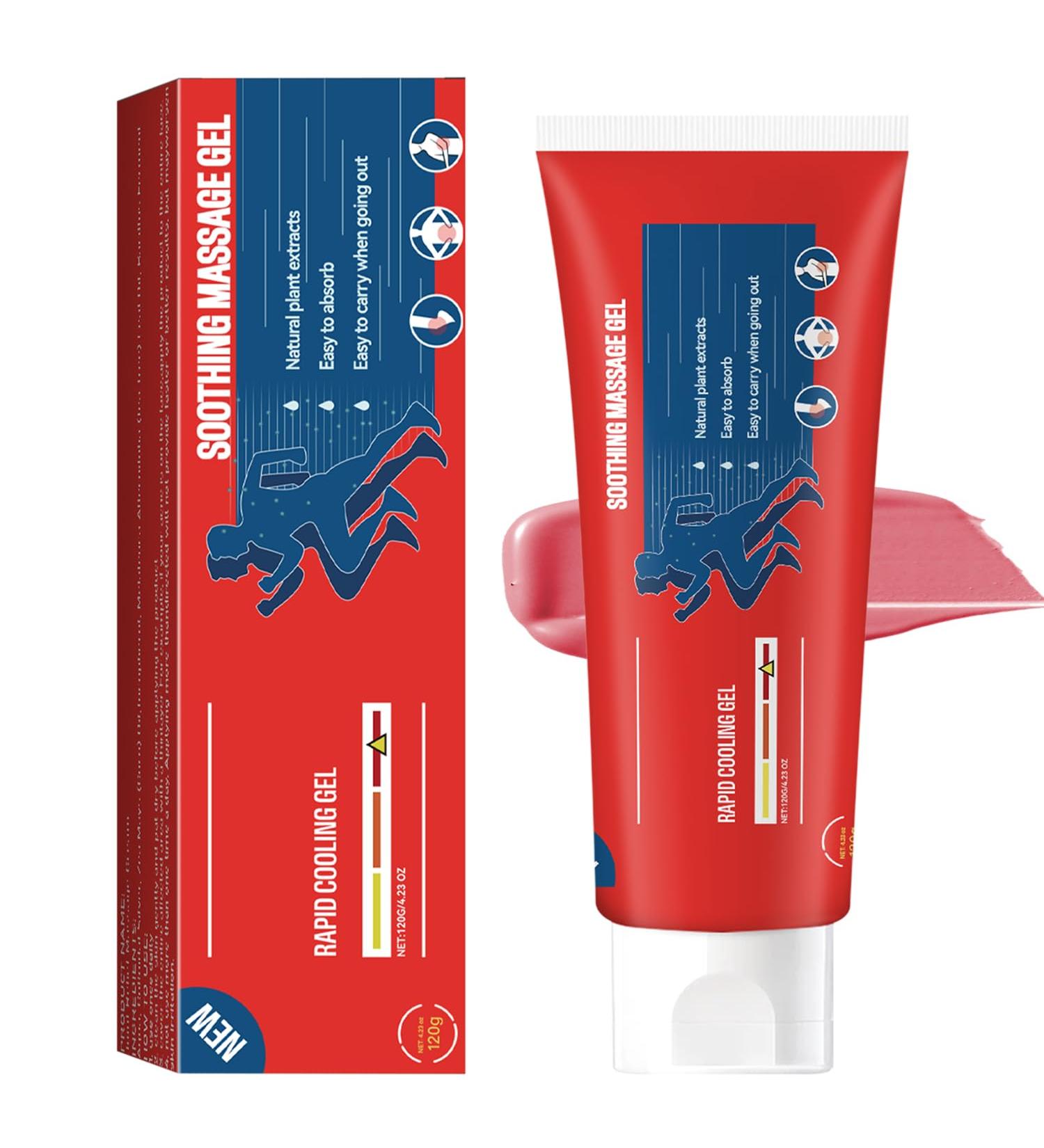 Joint Gel - Soothing Massage Cream Natural Comfort Gel for Knee Neck Back & Muscle Absorb Quickly Portable and Non-Greasy Formula 4.21oz - Buy Online on GoSupps.com