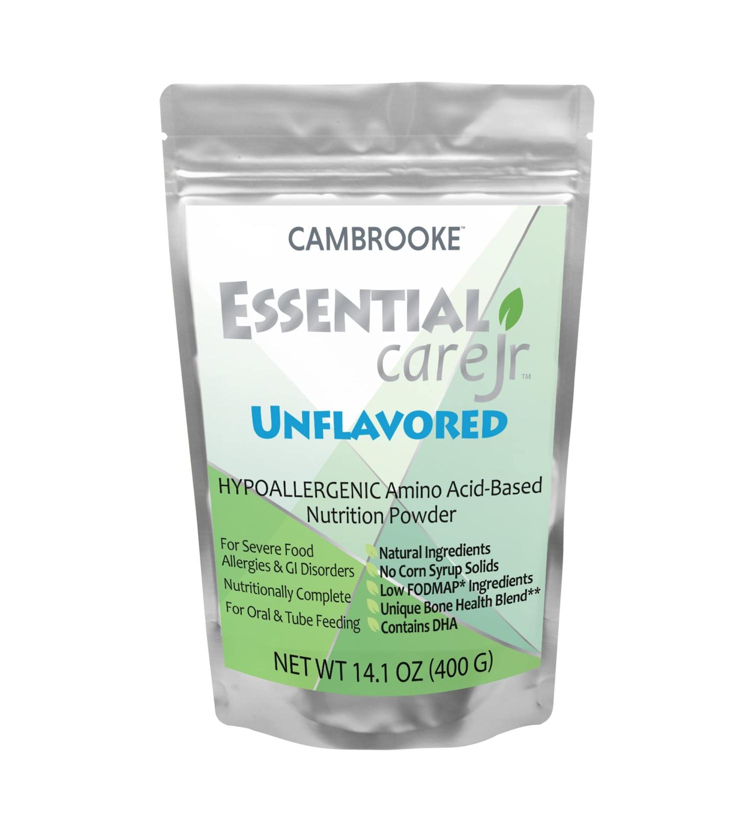 Essential Care JR Hypoallergenic Amino Acid-Based Nutrition Powder (14.1 oz Pack Unflavored) Unflavored 1 ct 1 Ounce (Pack of 1)