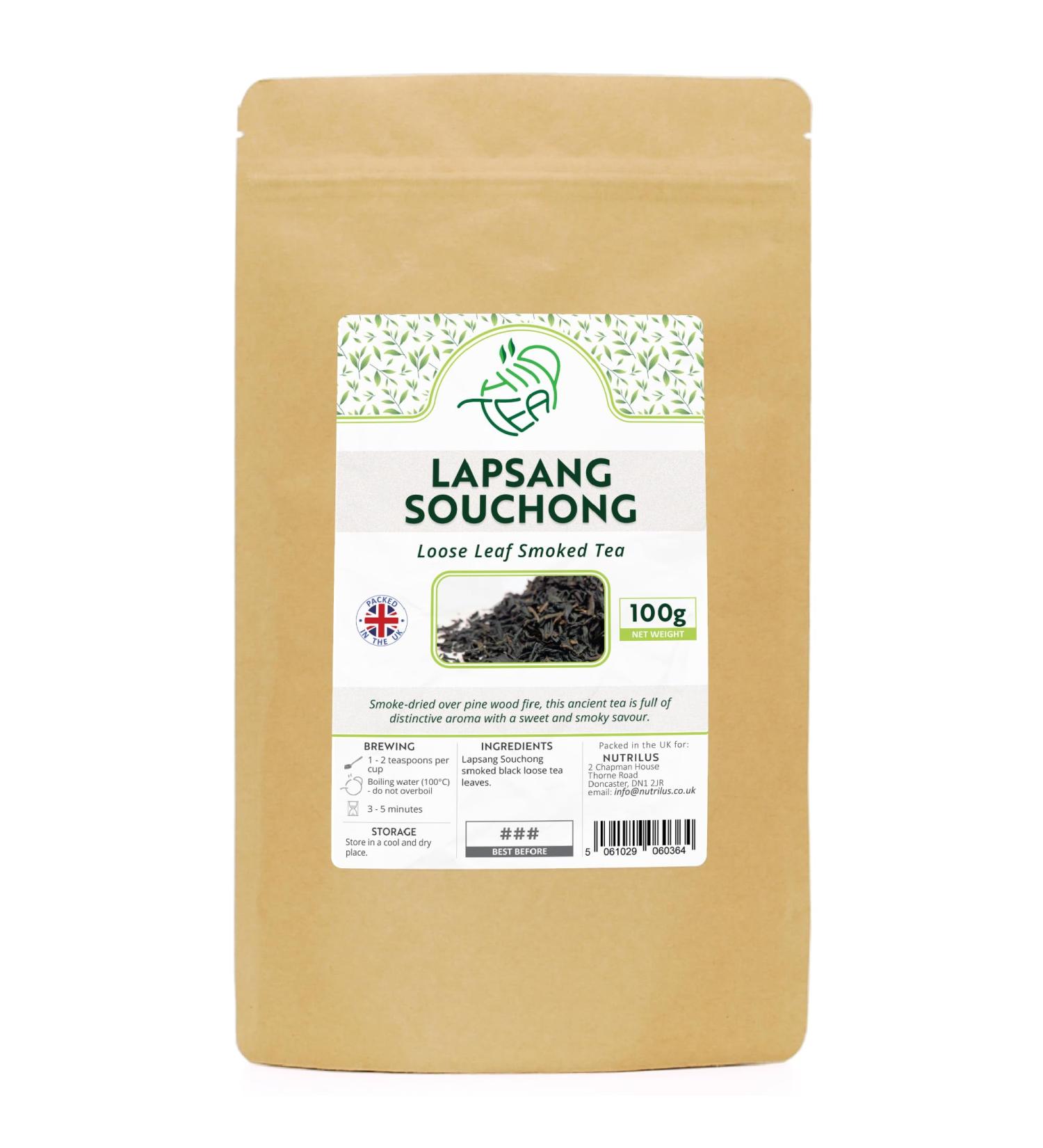 Lapsang Souchong Smoked - Premium Black Loose Leaf Tea (Lapsang Souchong 100g) Lapsang Souchong 100g - Buy Online on GoSupps.com