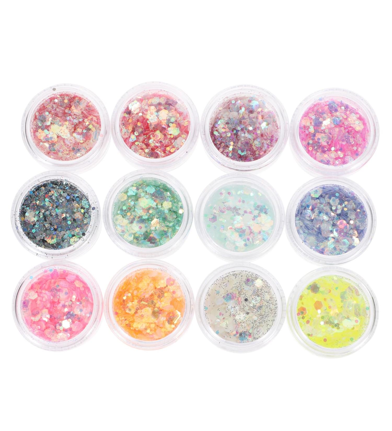  TOVINANNA Luminous Glitter Gel Colors for Party Makeup Body & Eye Makeup Shiny Cosmetic Boxes for Halloween and Carnival - Buy Online on GoSupps.com