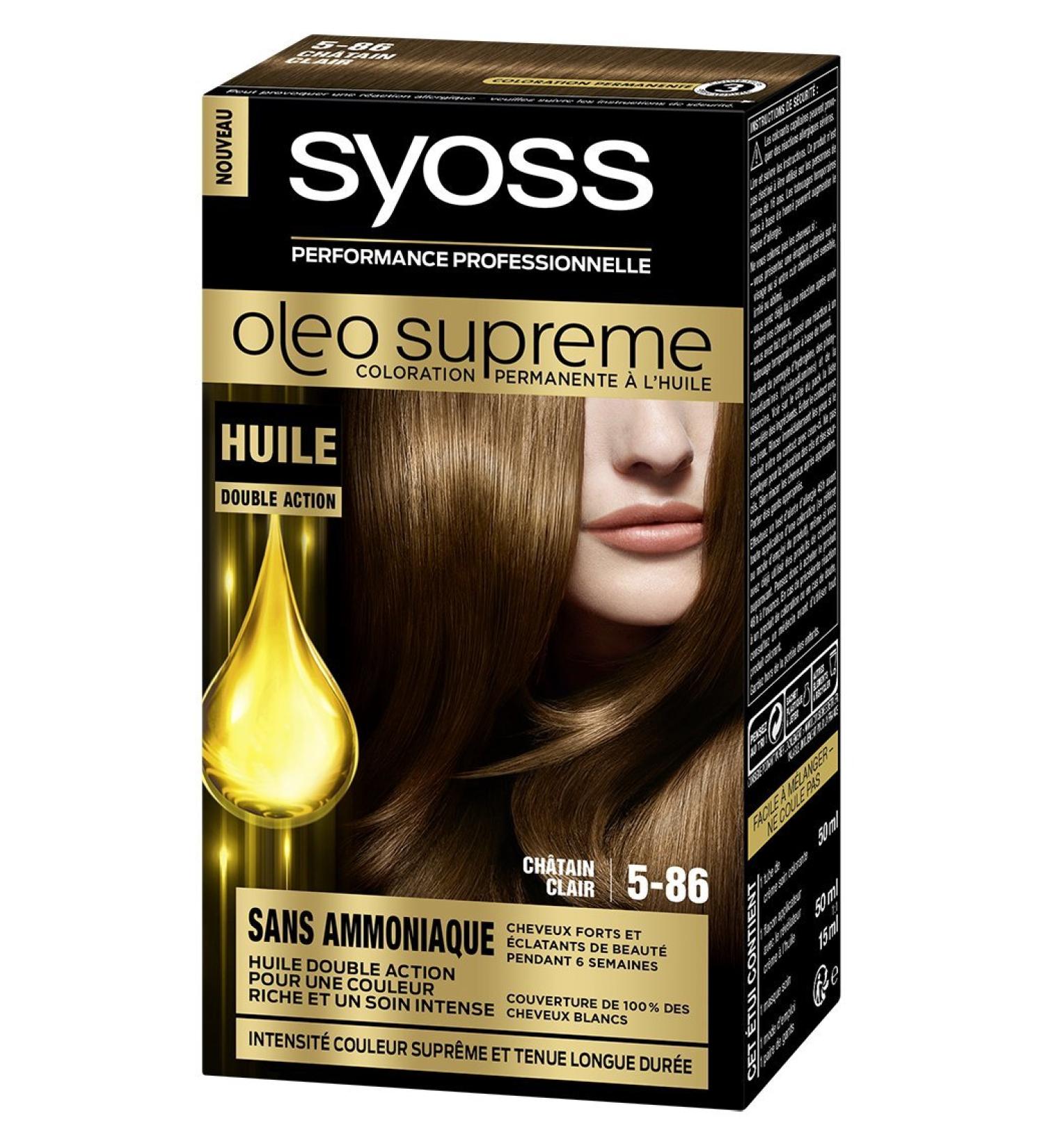 Syoss Ol o Supr me Permanent Hair Color 5-86 Light Brown