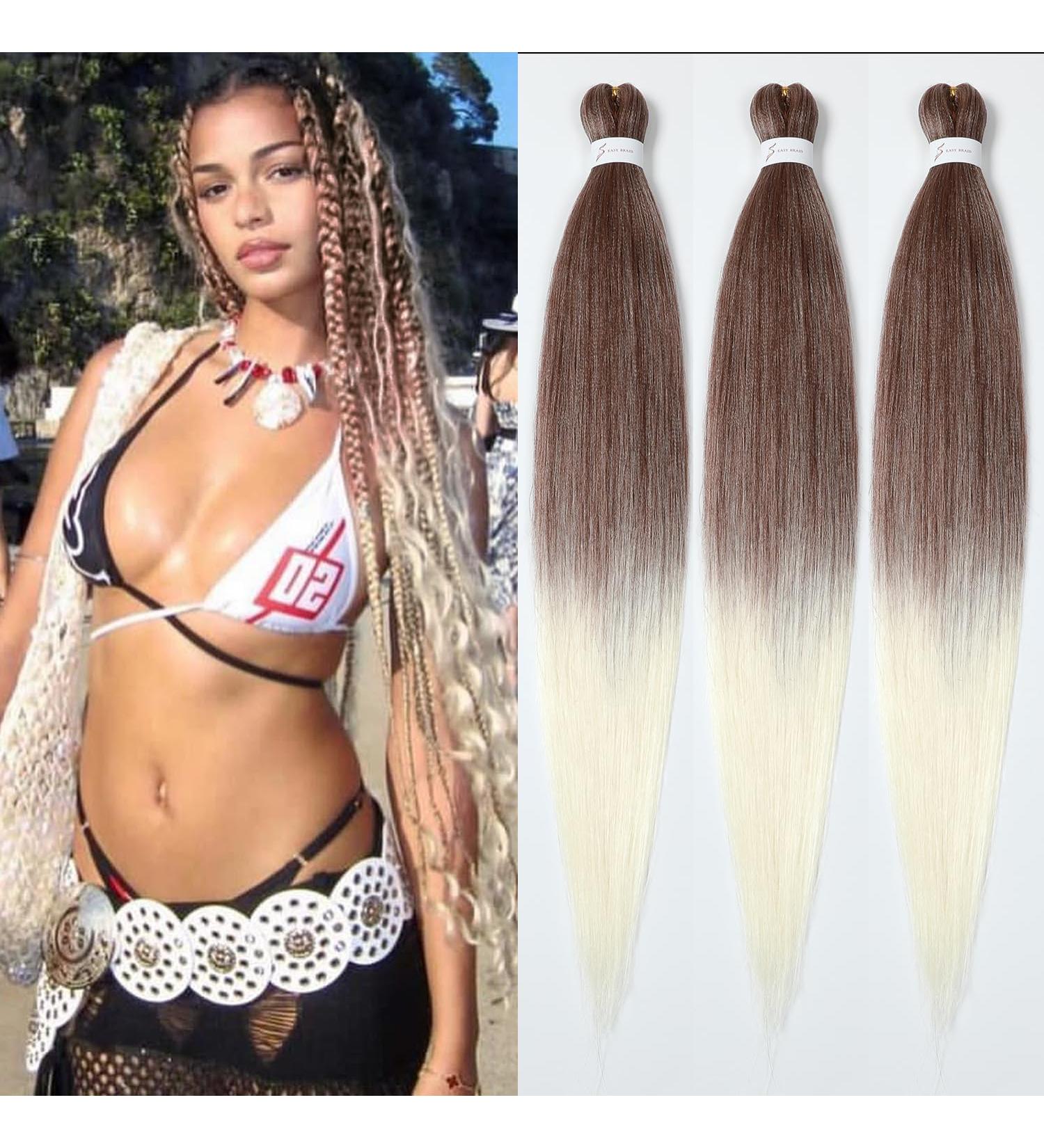Easy Braid Anti-Stretched S Braid 26 Synthetic Hair Extensions - 3-Pack KanCalon Braided Hair for Single-Braid Styles - Buy Online on GoSupps.com