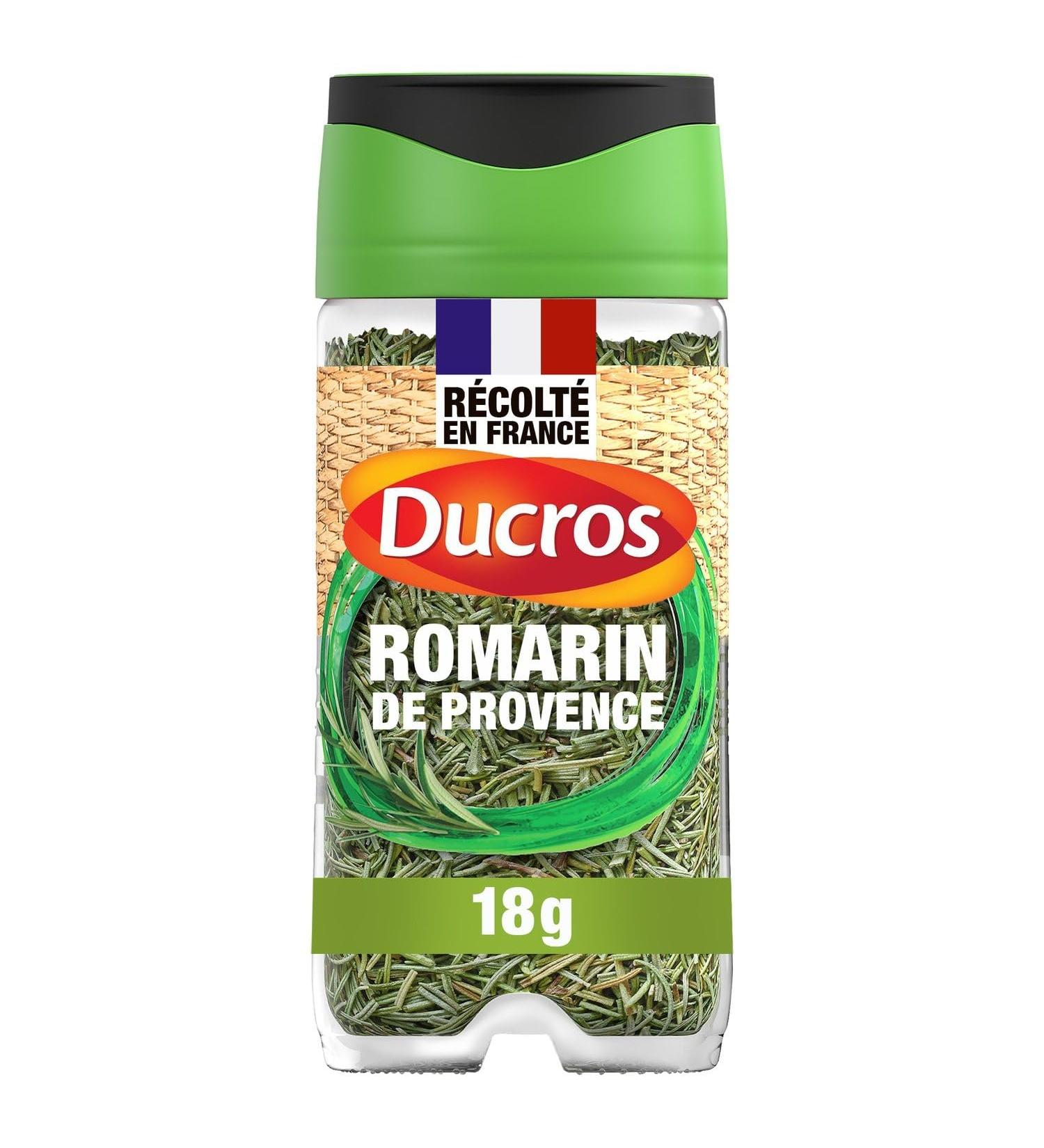 DECRO Herbe Aromatique de Provence au Romarin Parfum Intense et Saveur Authentique (Flacon 18g) - Le lot de 4