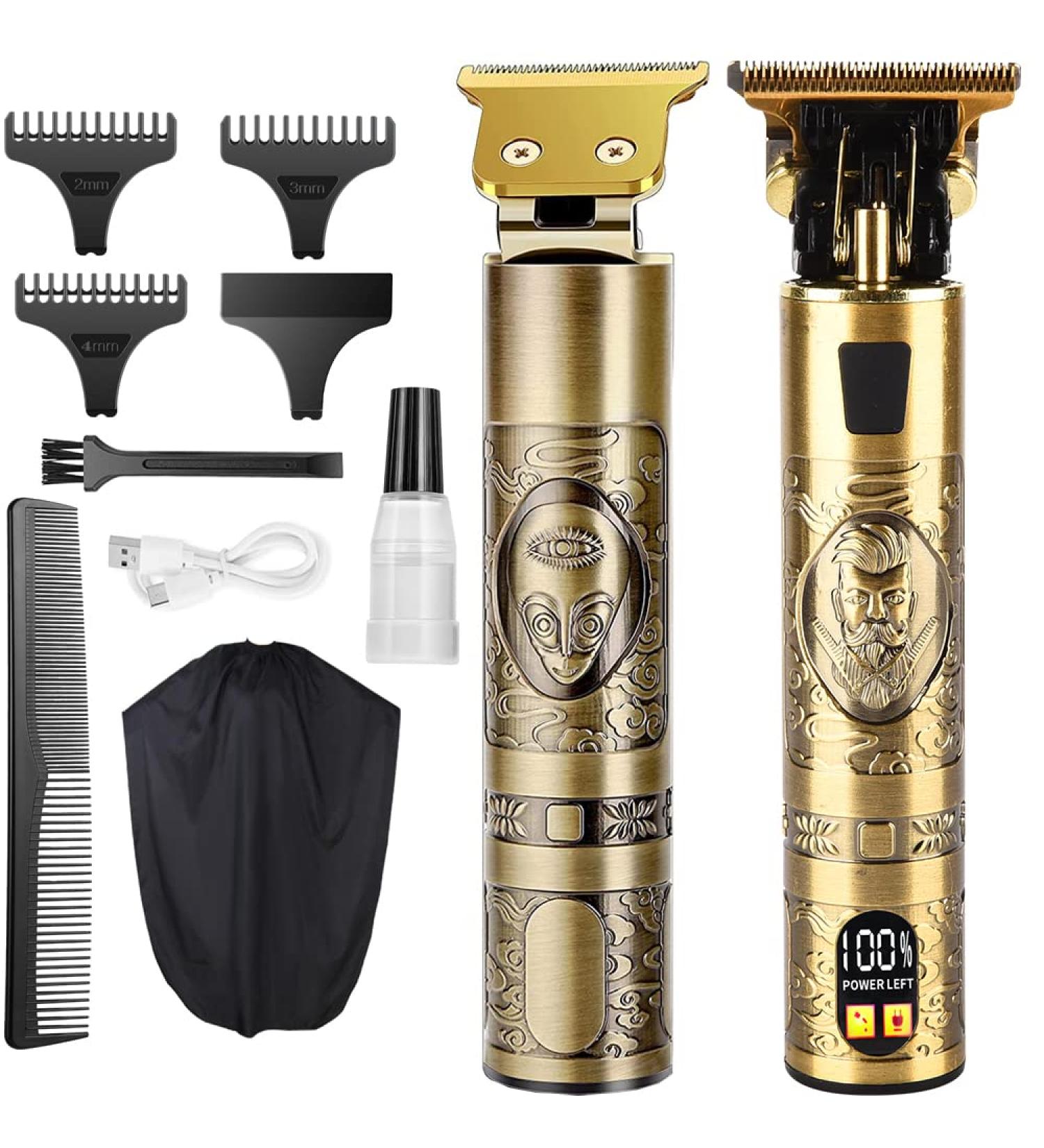Professional Cordless Hair Clippers & Beard Trimmer for Men - Rechargeable T-Blade Edger with LCD Display - Buy Online on GoSupps.com