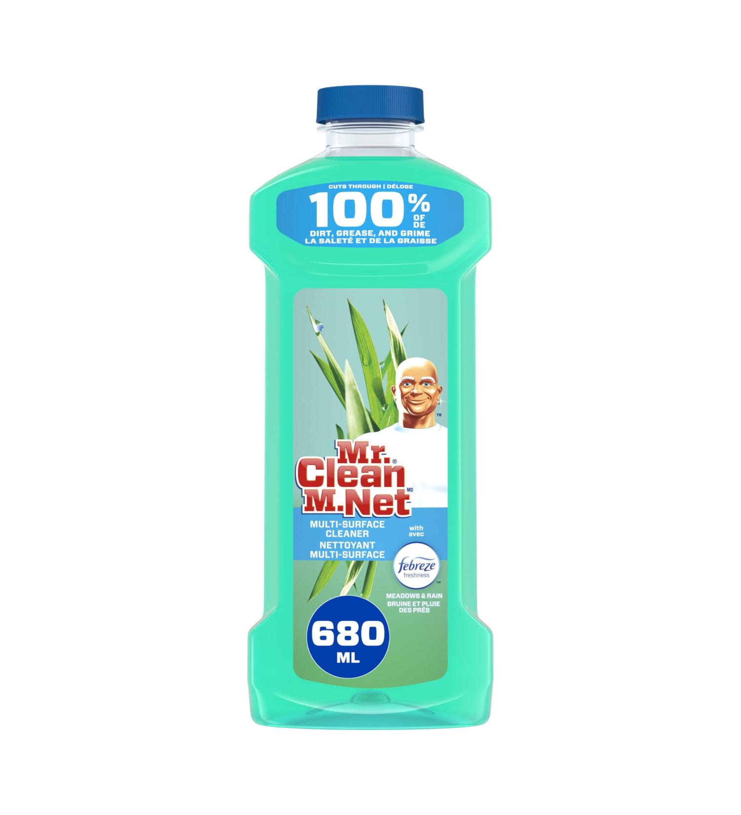 Mr. Clean Multi Surface Cleaner with Febreze Meadows & Rain Scent All Purpose Cleaner 680mL - Buy Online on GoSupps.com