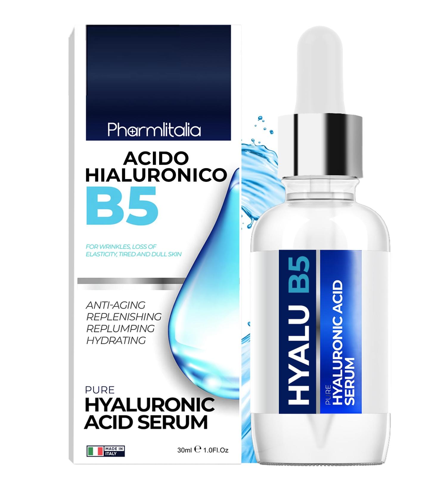 Pure Hyaluronic Acid Serum with Vitamin B5 - Hydrating Anti-Aging Brightening Serum for Sensitive Skin | Shop Now for Even Skin Tone & Fine Lines - Buy Online on GoSupps.com