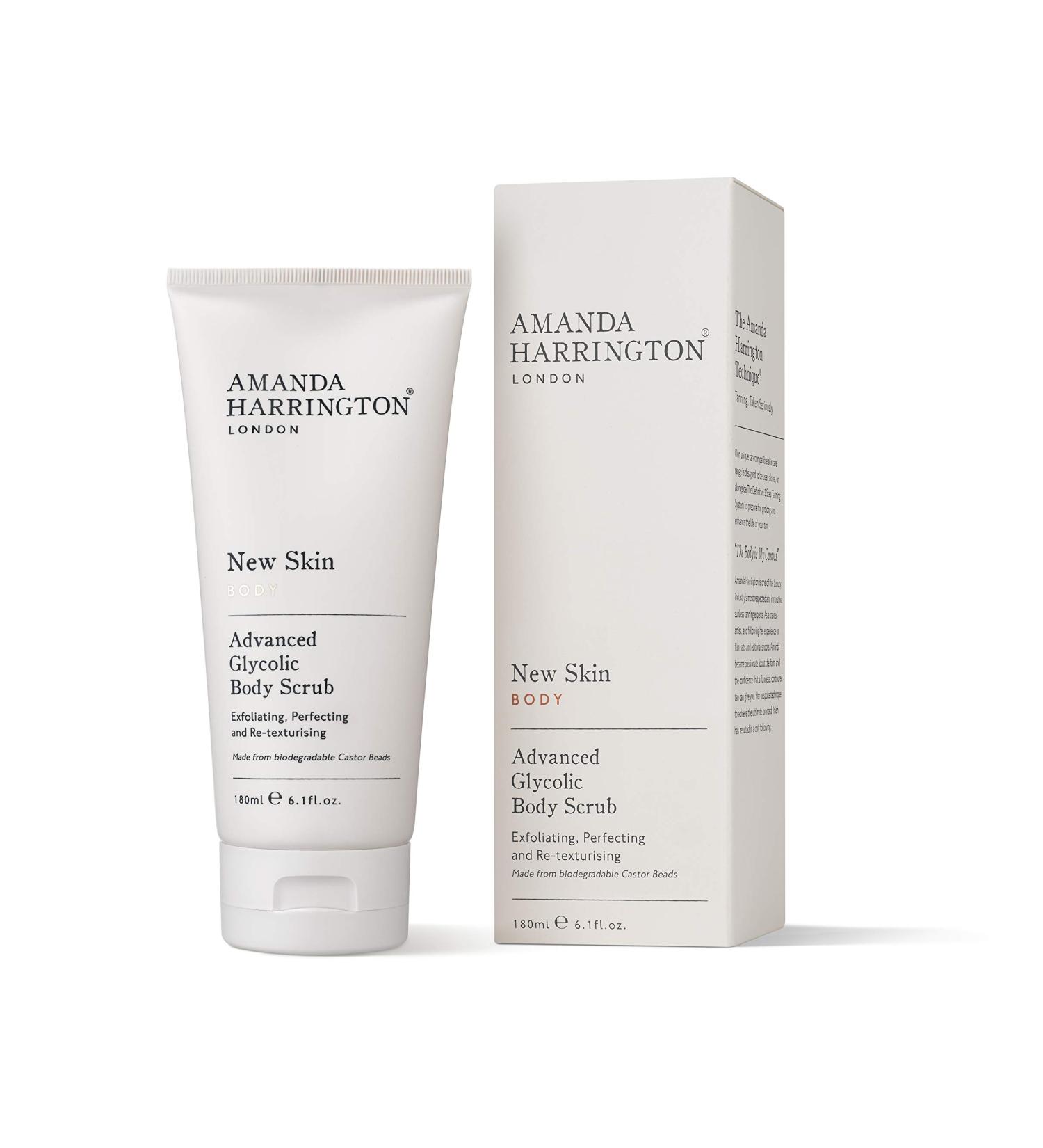 Amanda Harrington London New Skin Body Advance Glycolic Body Scrub - Exfoliate & Illuminate Your Skin | International Shipping Available - Buy Online on GoSupps.com
