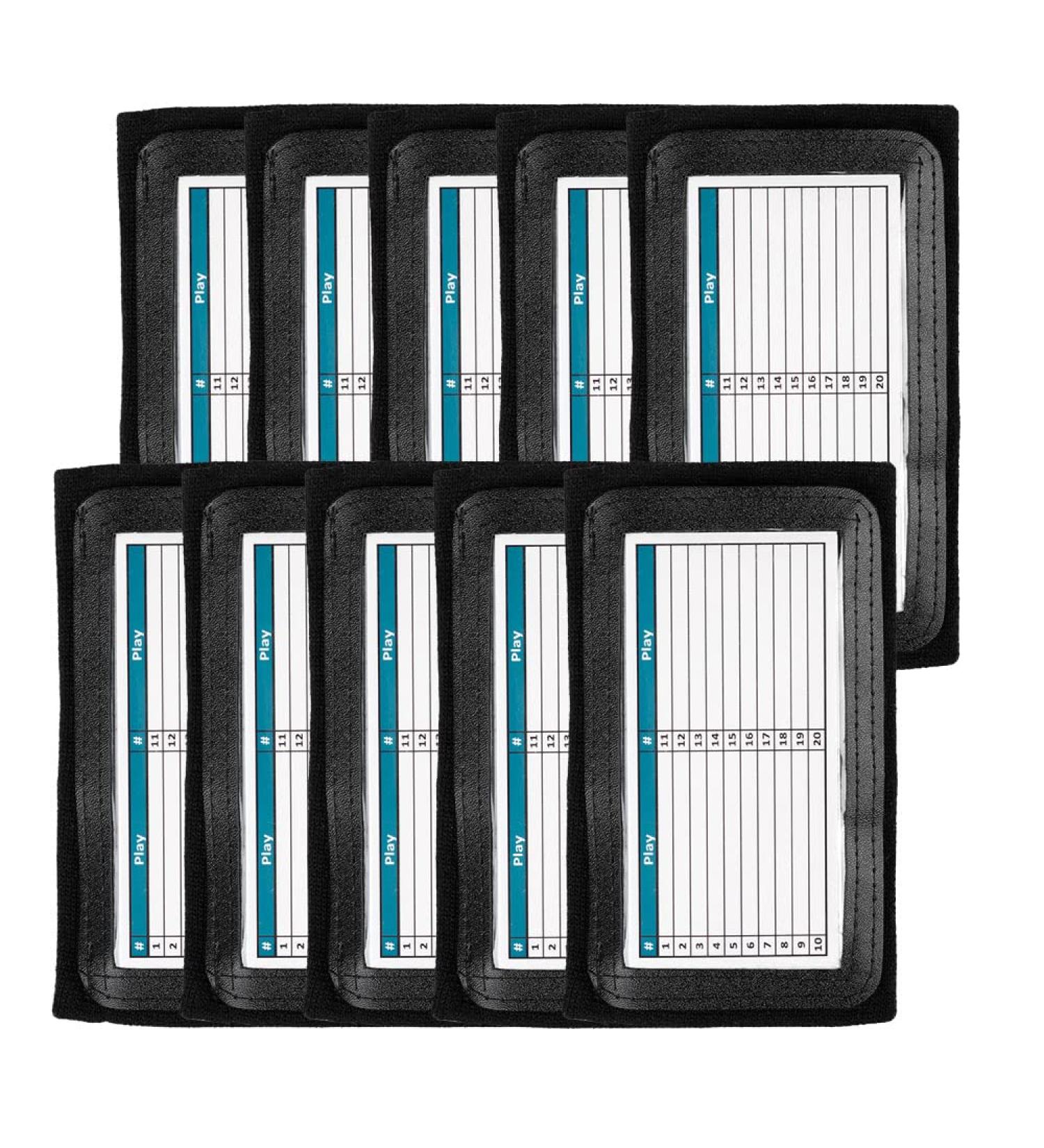 10 Pack Youth Triple Window Playbook QB Wristband - Ideal for Football, Baseball & All Sports - Black - Buy Online on GoSupps.com