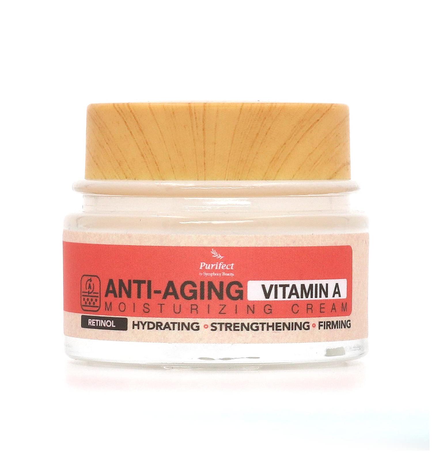 Purifect Anti-Aging Vitamin A Moisturizing Cream with Retinol Anti-Aging and Anti Wrinkle Face Cream Suitable for All Skin Types 50ml - Buy Online on GoSupps.com
