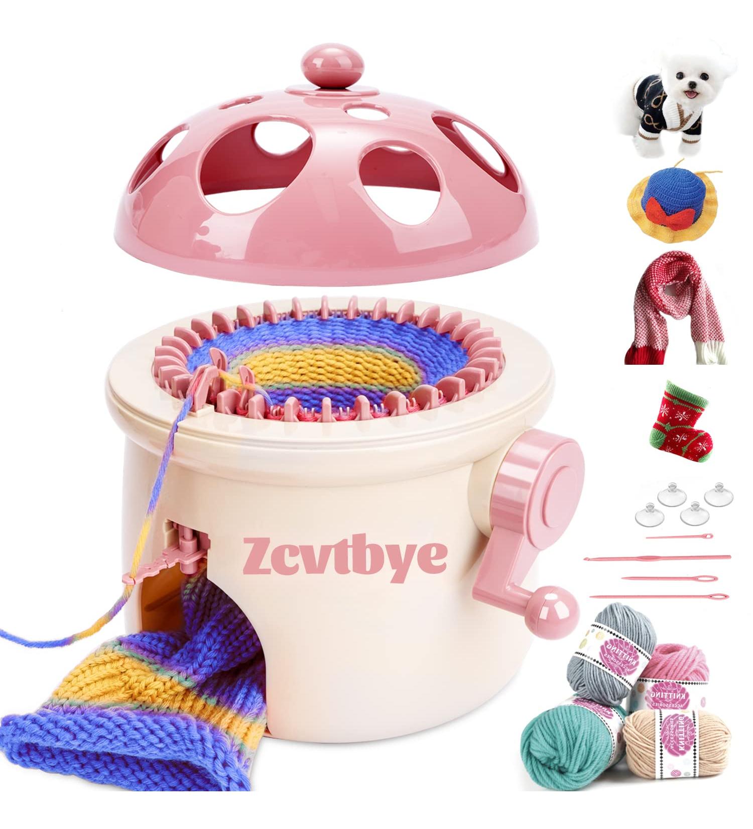 Smart Weaving Loom 32 Needles Knitting Machine Kit for Adults/Child - DIY Hand Knitting Circle Machine - Rotating Double Knitting Machine - Buy Online on GoSupps.com