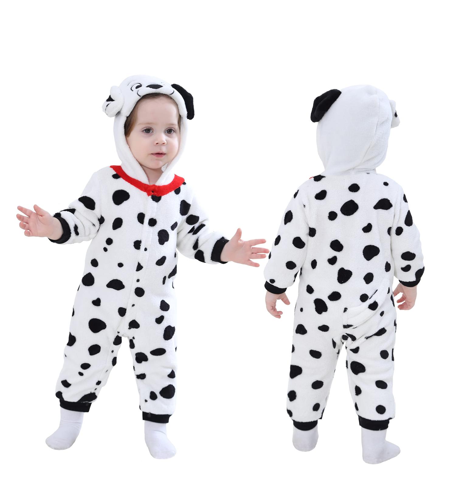 Doladola Dalmatian Baby Romper | Toddler Jumpsuit Onesie for Newborns | Ages 3 to 4.5 Years - Buy Online on GoSupps.com